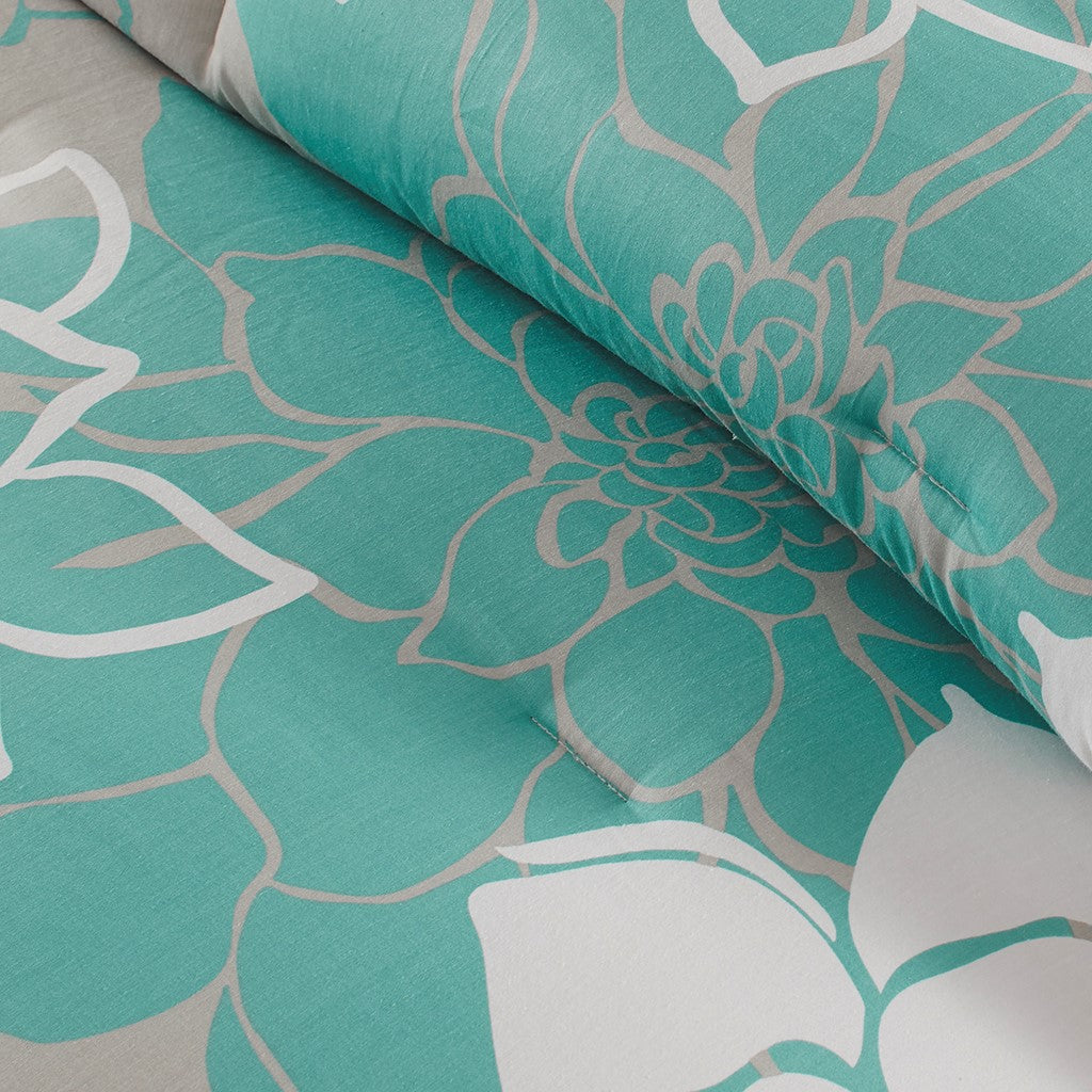 Lola Aqua 7-Piece Comforter Set Comforter Sets By JLA HOME/Olliix (E & E Co., Ltd)