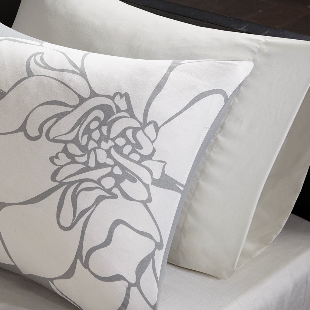 Lila Grey/Blush 7-Piece Comforter Set Comforter Sets By JLA HOME/Olliix (E & E Co., Ltd)