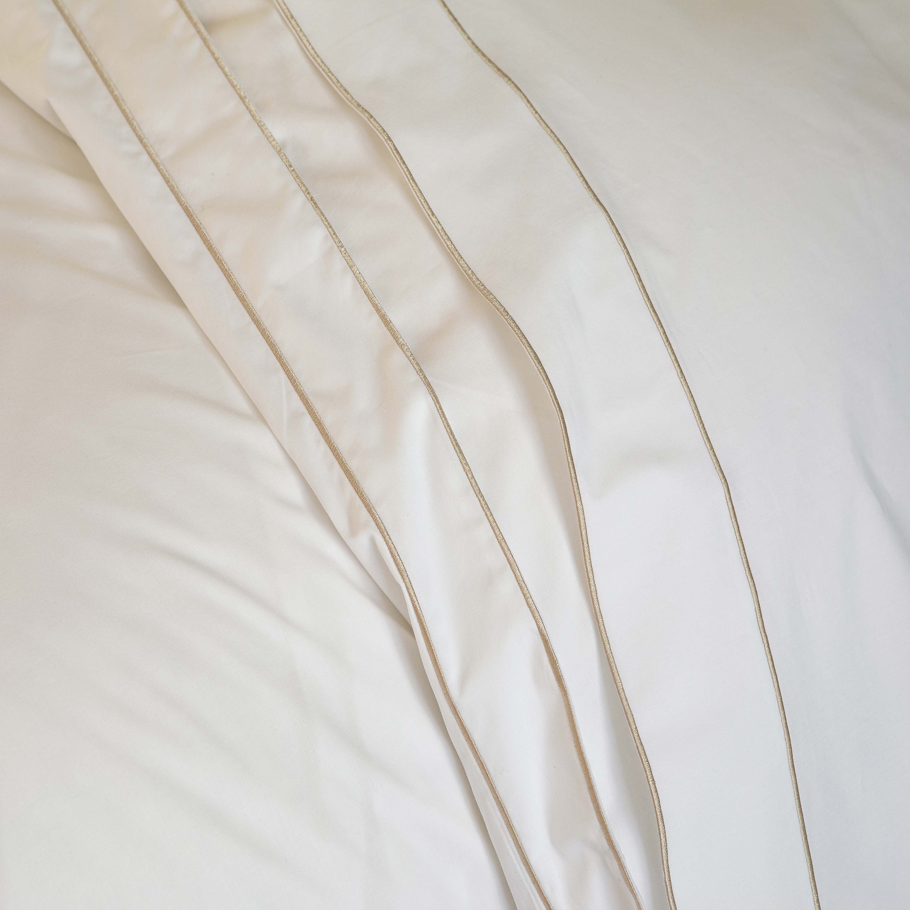 Louvre Blanc/Sable Flat Sheet Flat Sheet By Anne de Solène