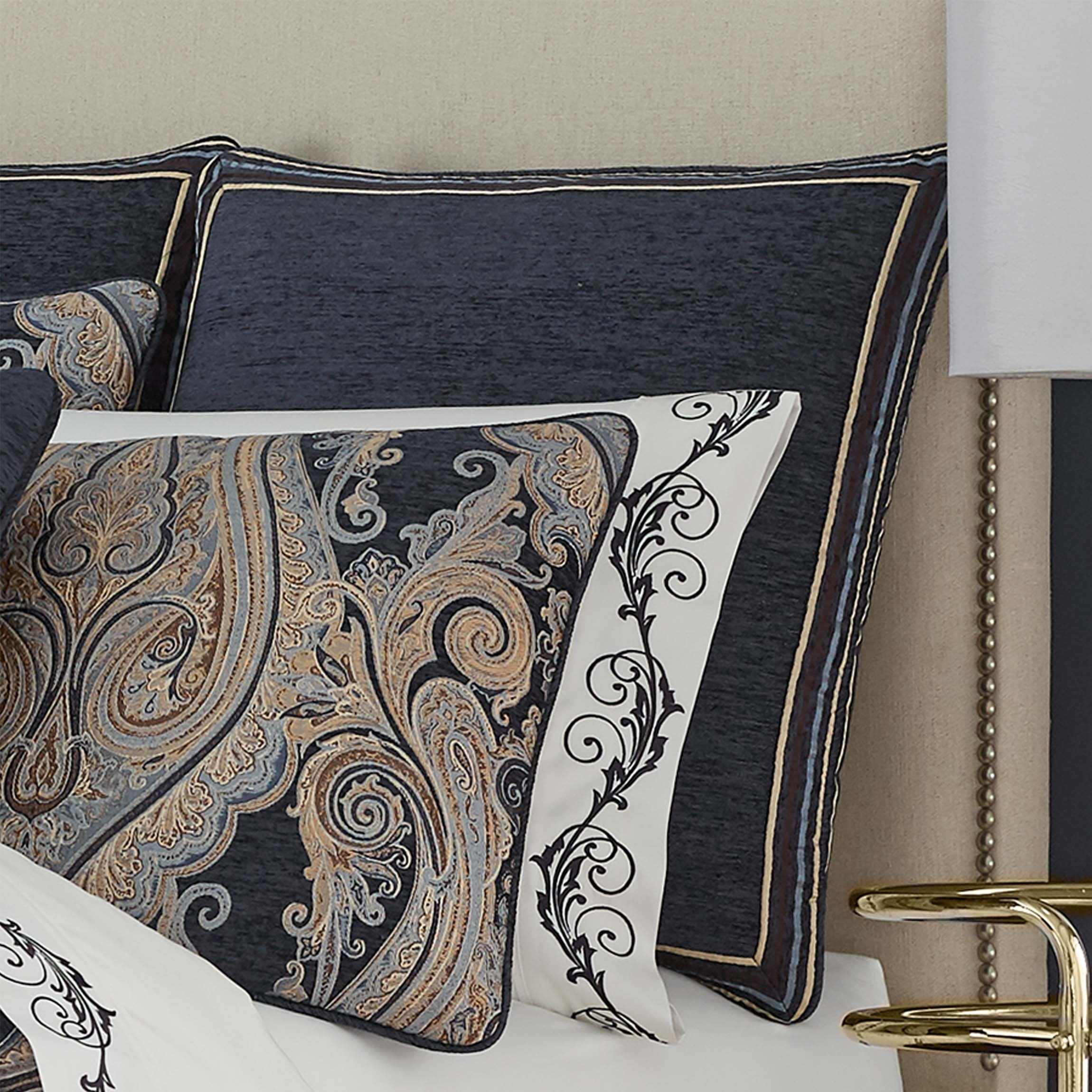 Luciana Indigo Euro Sham By J Queen Euro Sham By J. Queen New York