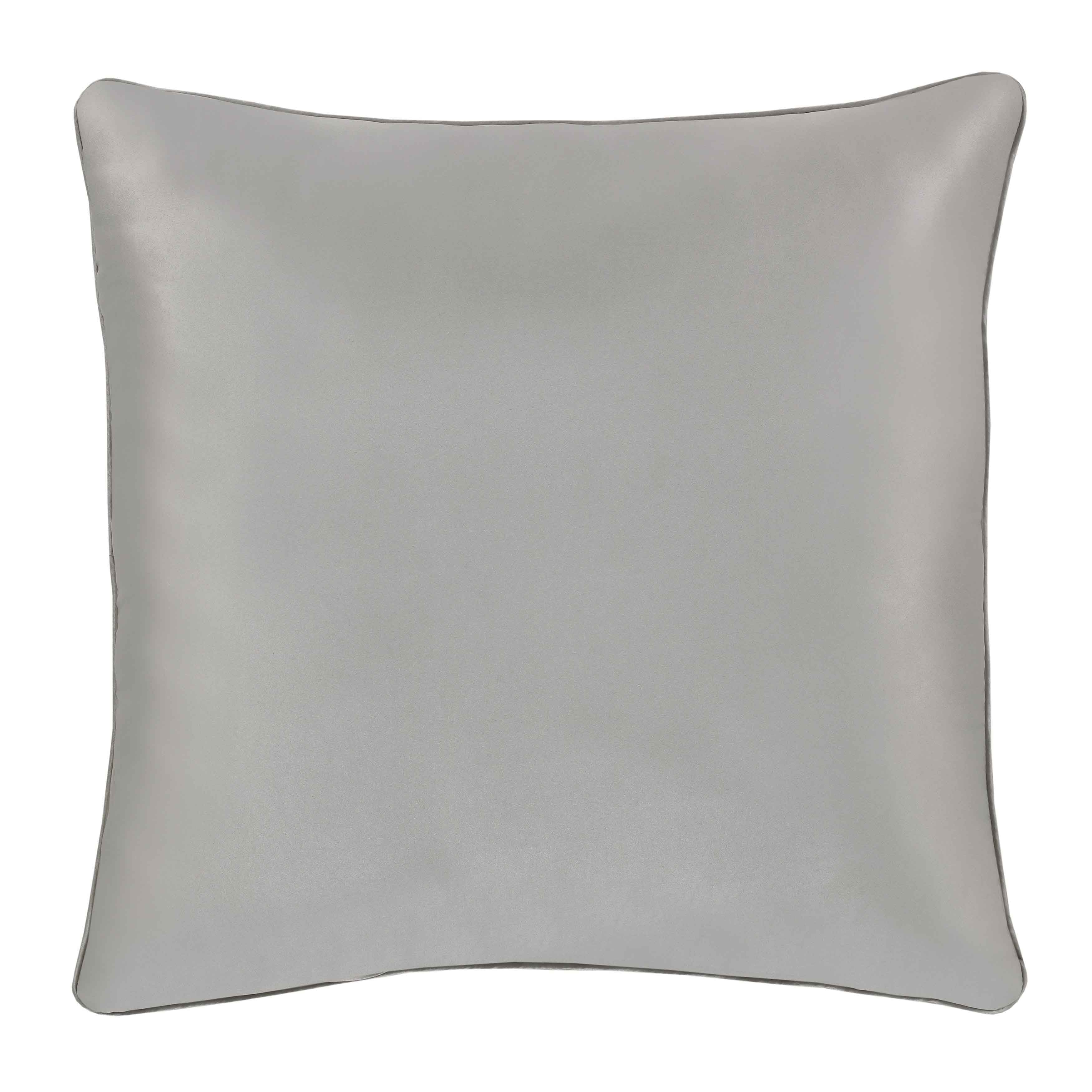 Lyndon Silver Square Decorative Throw Pillow 20" x 20" Throw Pillows By J. Queen New York