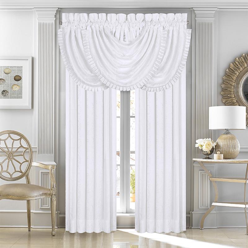 Mackay White Window Panel Pair (Set of 2) Window Panels By J. Queen New York