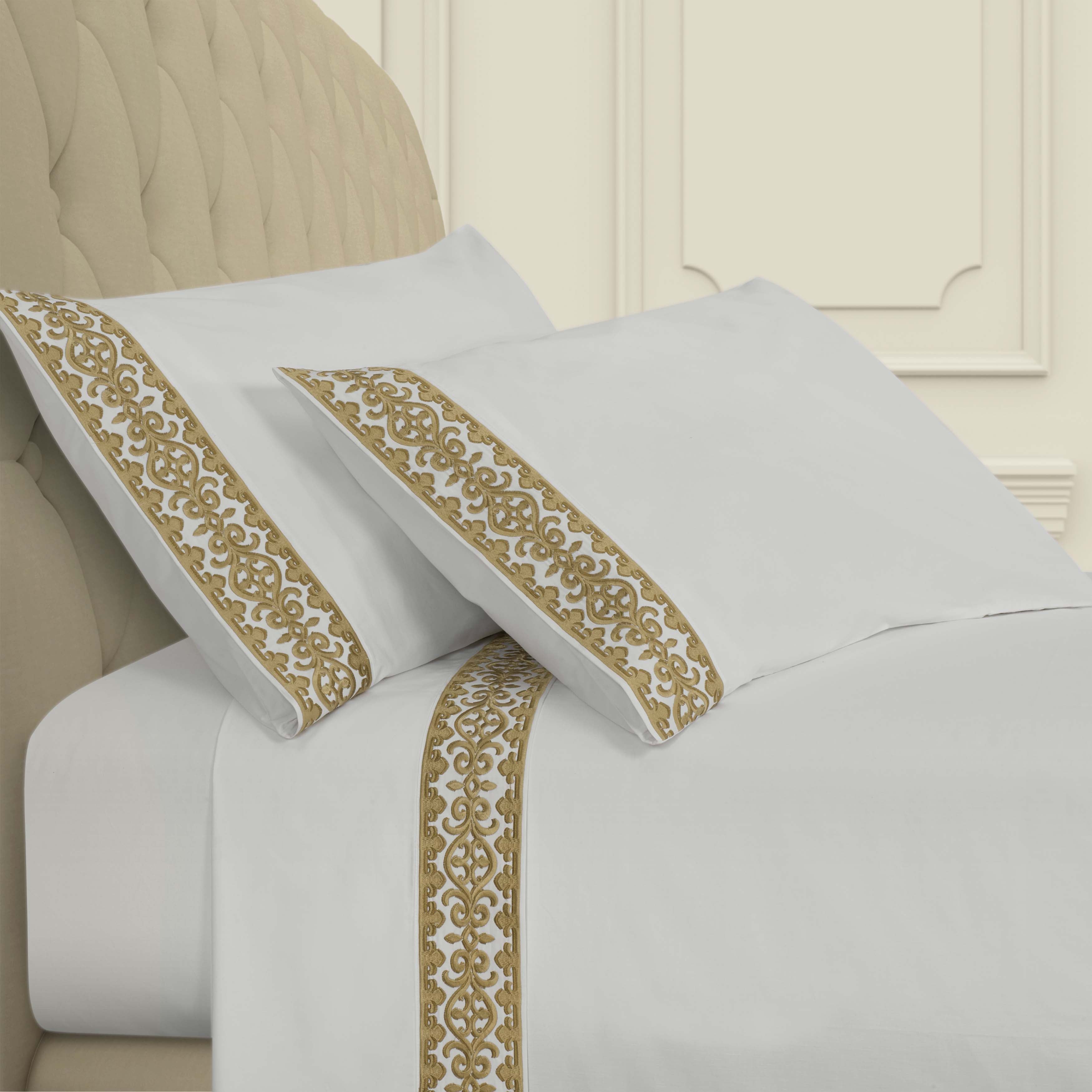 Majestic 100% Cotton 4 Piece Sheet Set Sheet Set By J. Queen New York
