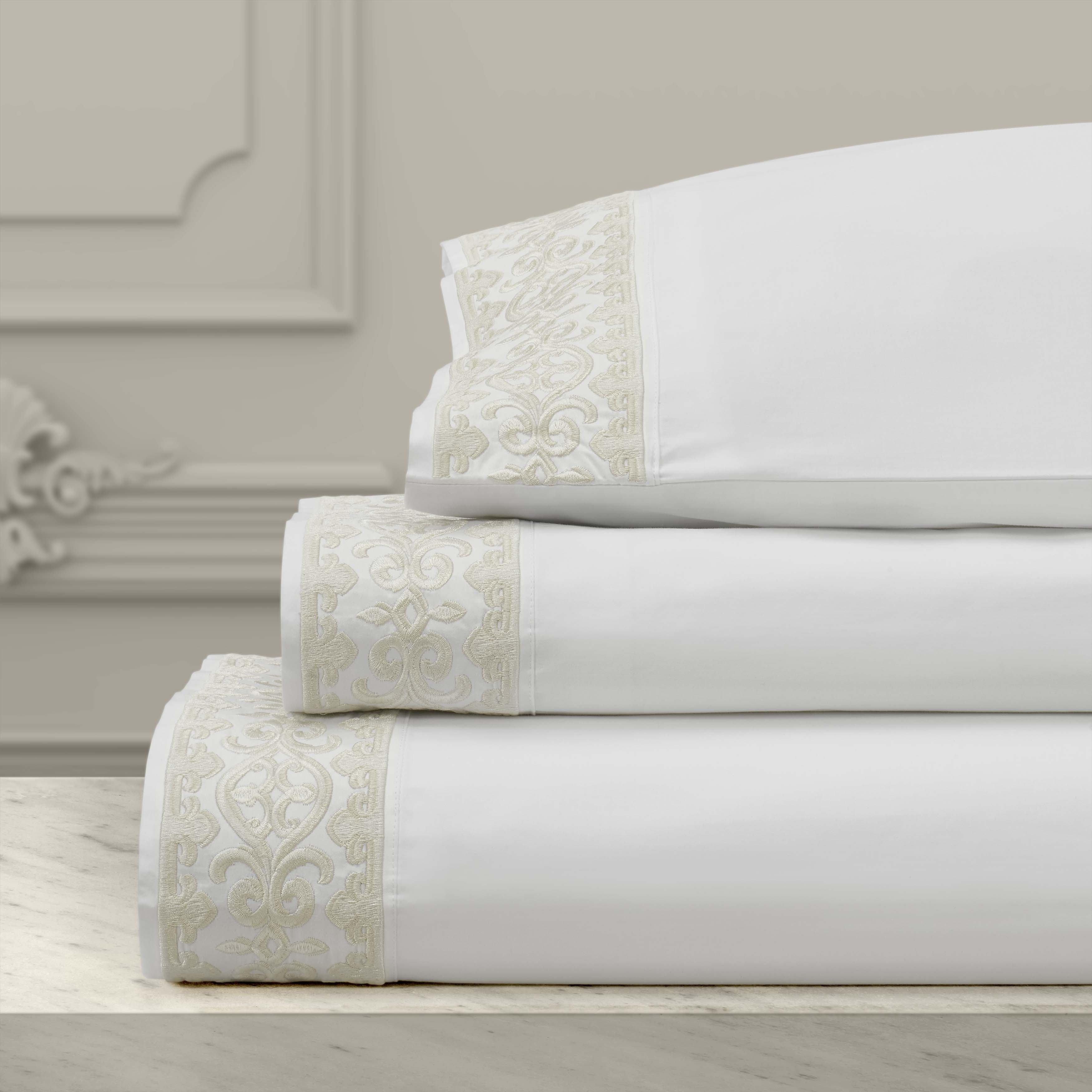 Majestic 100% Cotton 4 Piece Sheet Set Sheet Set By J. Queen New York
