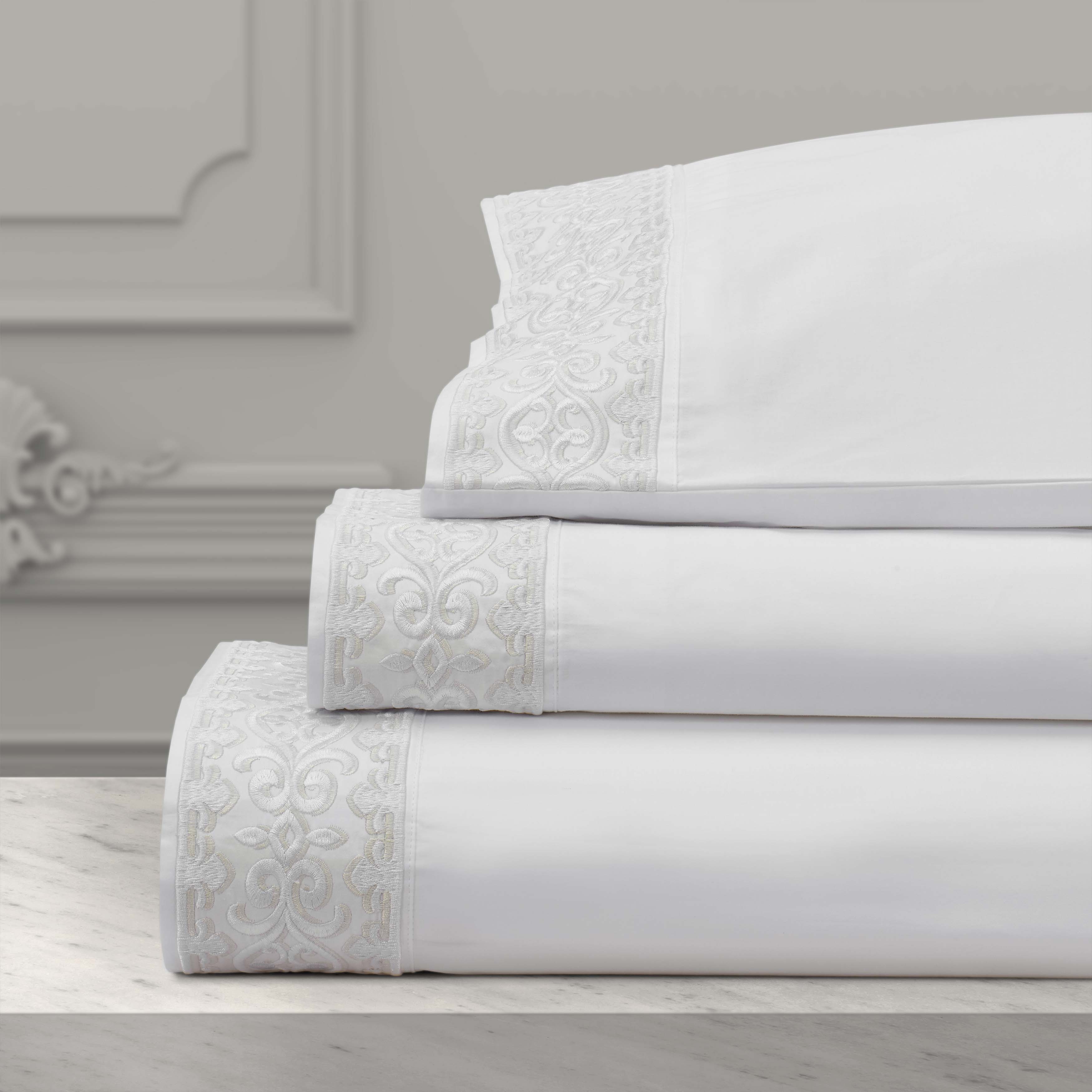 Majestic 100% Cotton 4 Piece Sheet Set Sheet Set By J. Queen New York
