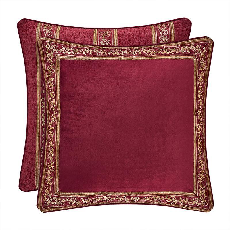 Maribella Crimson Euro Sham By J Queen Euro Sham By J. Queen New York
