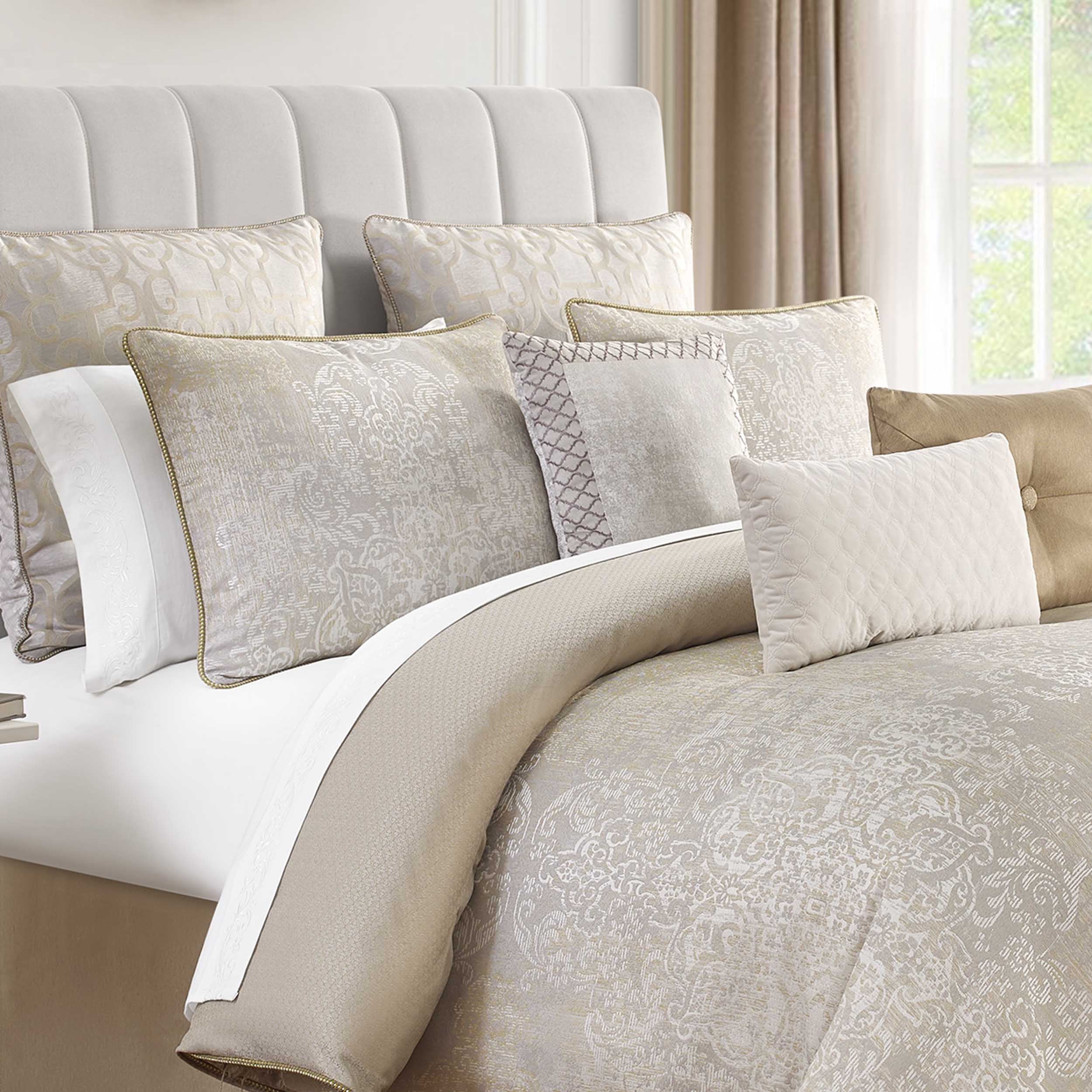 Maritana Neutral 6 Piece Comforter Set Comforter Sets By Waterford