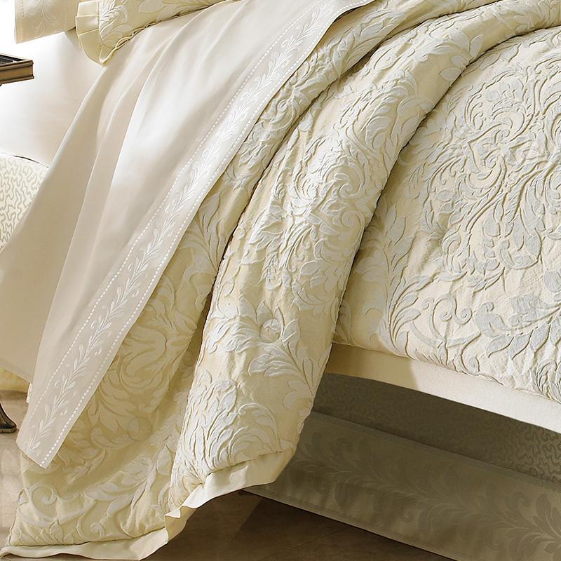 J Queen Marquis Ivory 4-Piece Comforter Set in King- Final Sale Comforter Sets By US Office - Latest-bedding