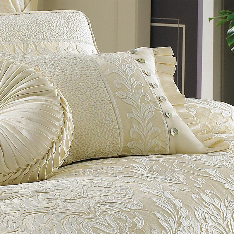 Marquis Ivory Boudoir Decorative Throw Pillow By J Queen Throw Pillows By J. Queen New York