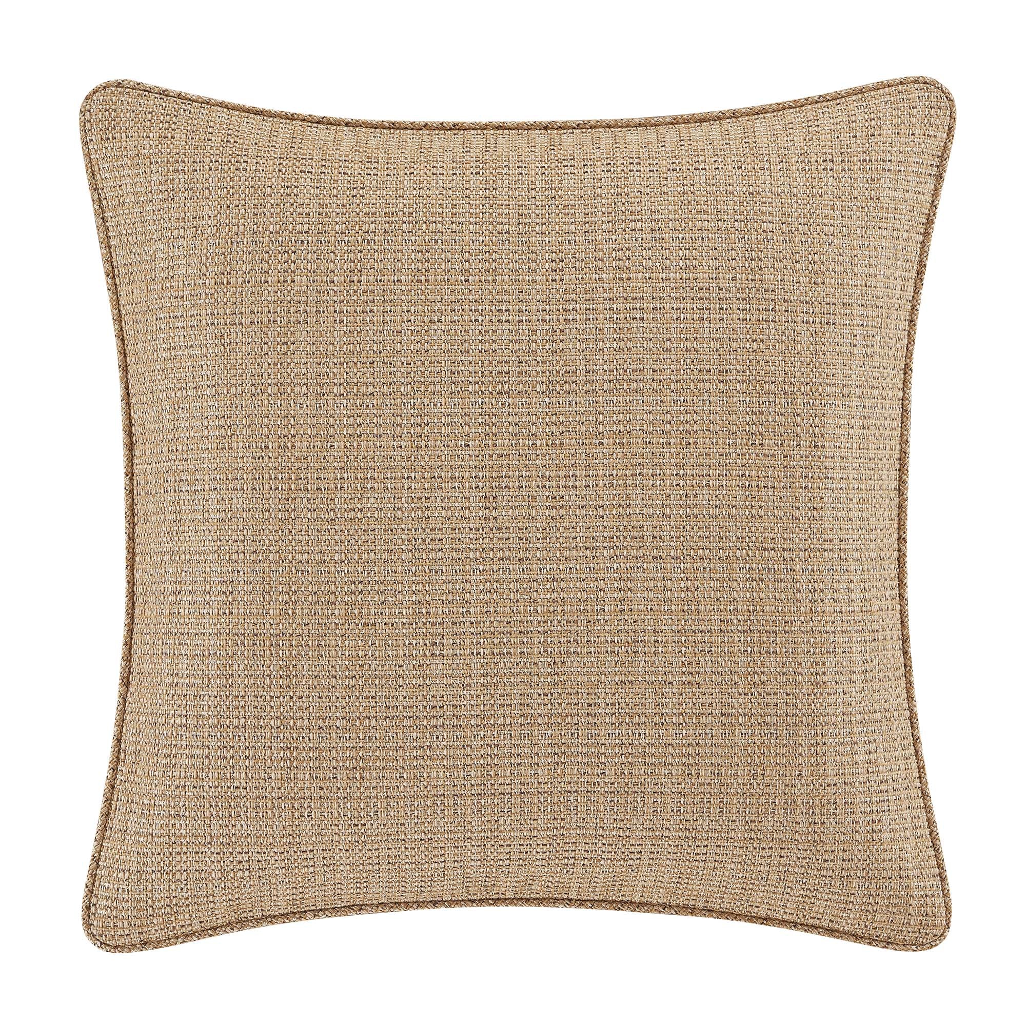 Martinique Black Square Embellished Decorative Throw Pillow 18"W x 18"L" By J Queen Throw Pillows By J. Queen New York