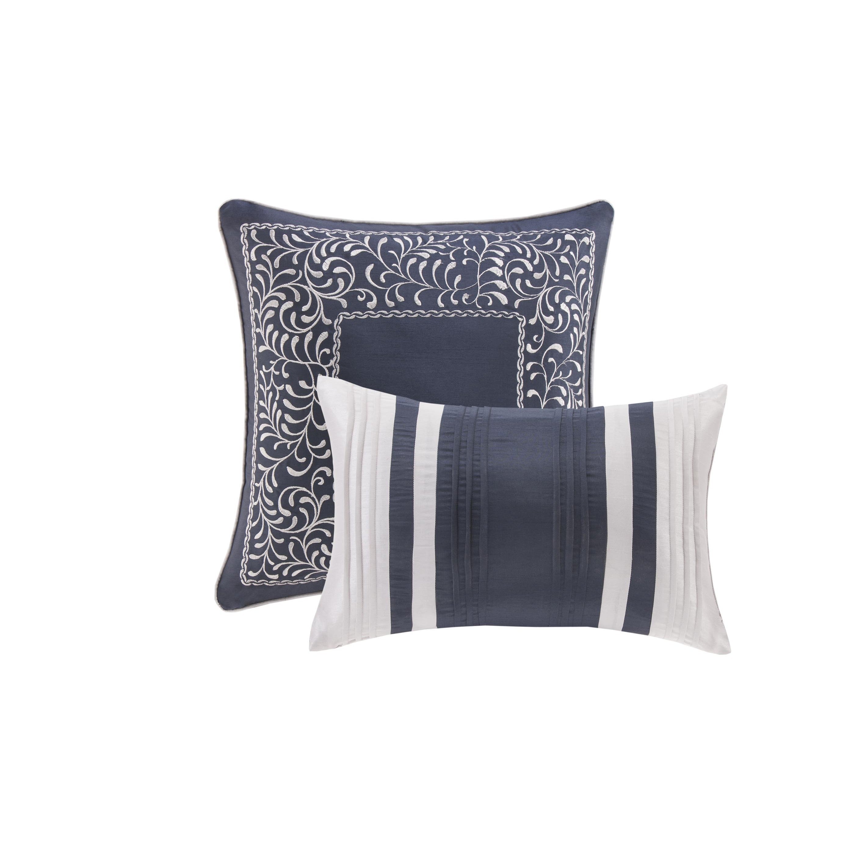 Coyuchi Navy 8-Piece Comforter Set Comforter Sets By JLA HOME/Olliix (E & E Co., Ltd)