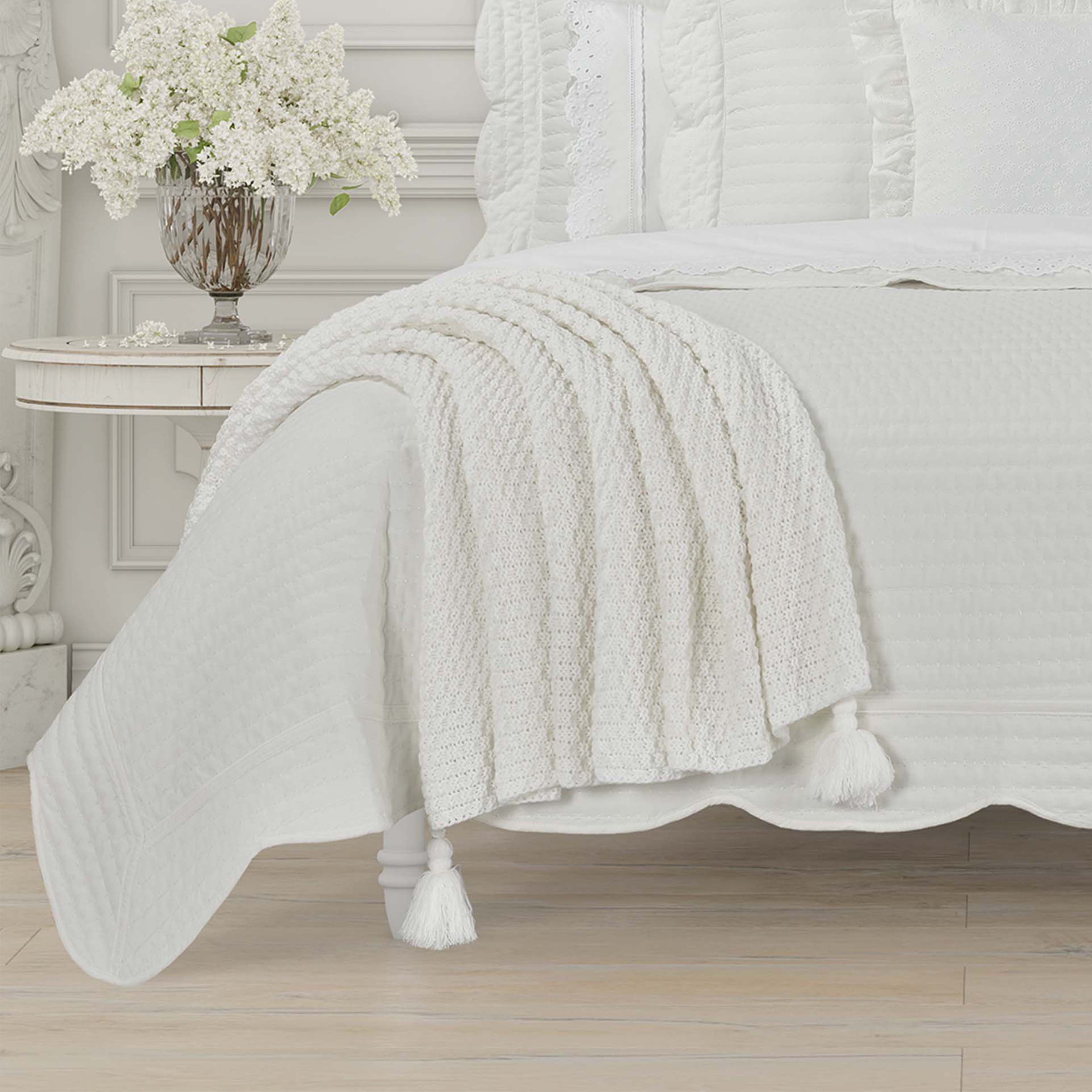 Millie White Throw Throws By J. Queen New York