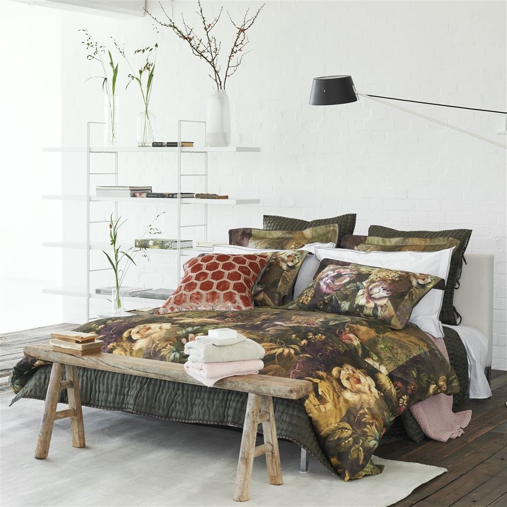 Minakari Rosewood Duvet Cover Duvet Covers By Designers Guild