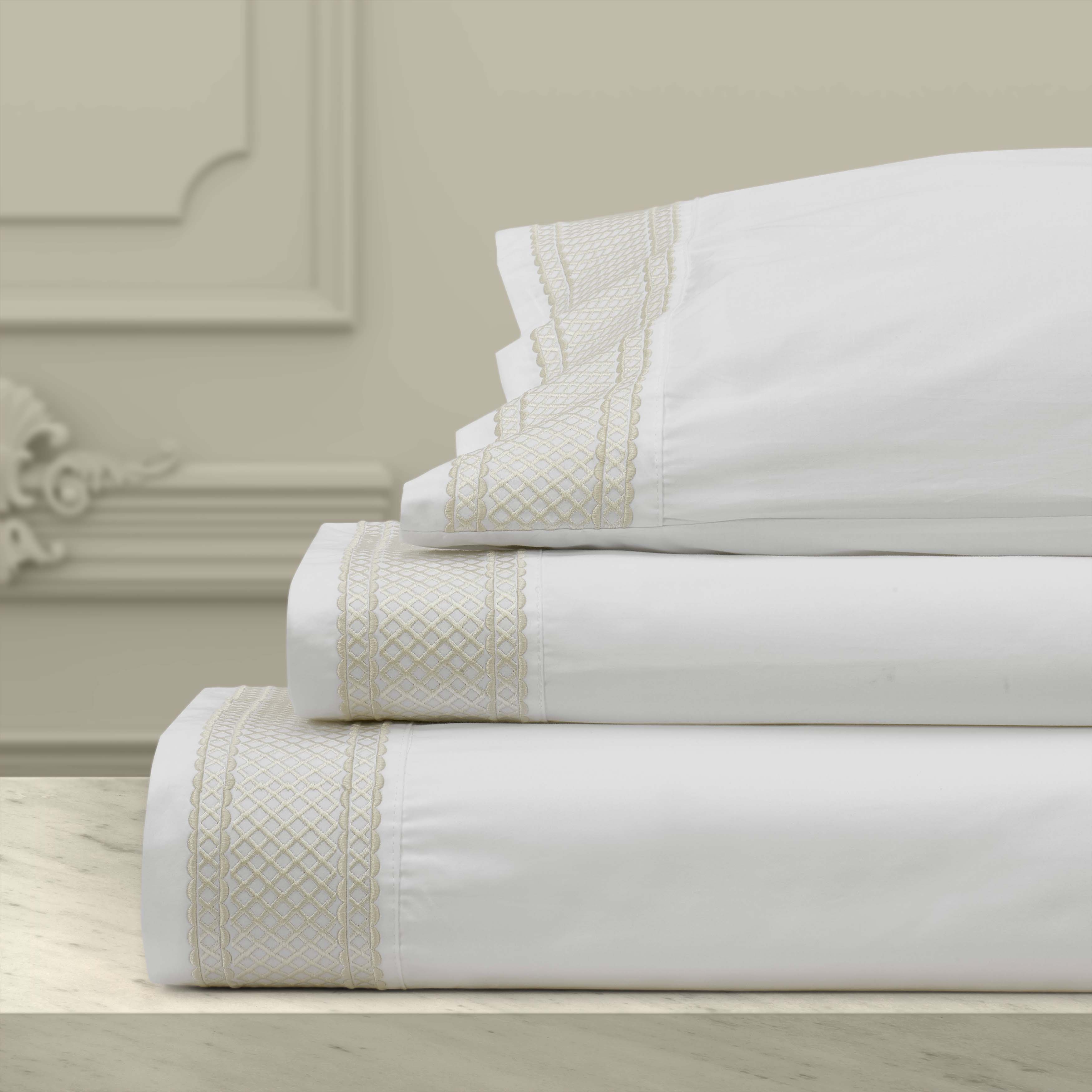 Monarch 100% Cotton 4 Piece Sheet Set Sheet Set By J. Queen New York