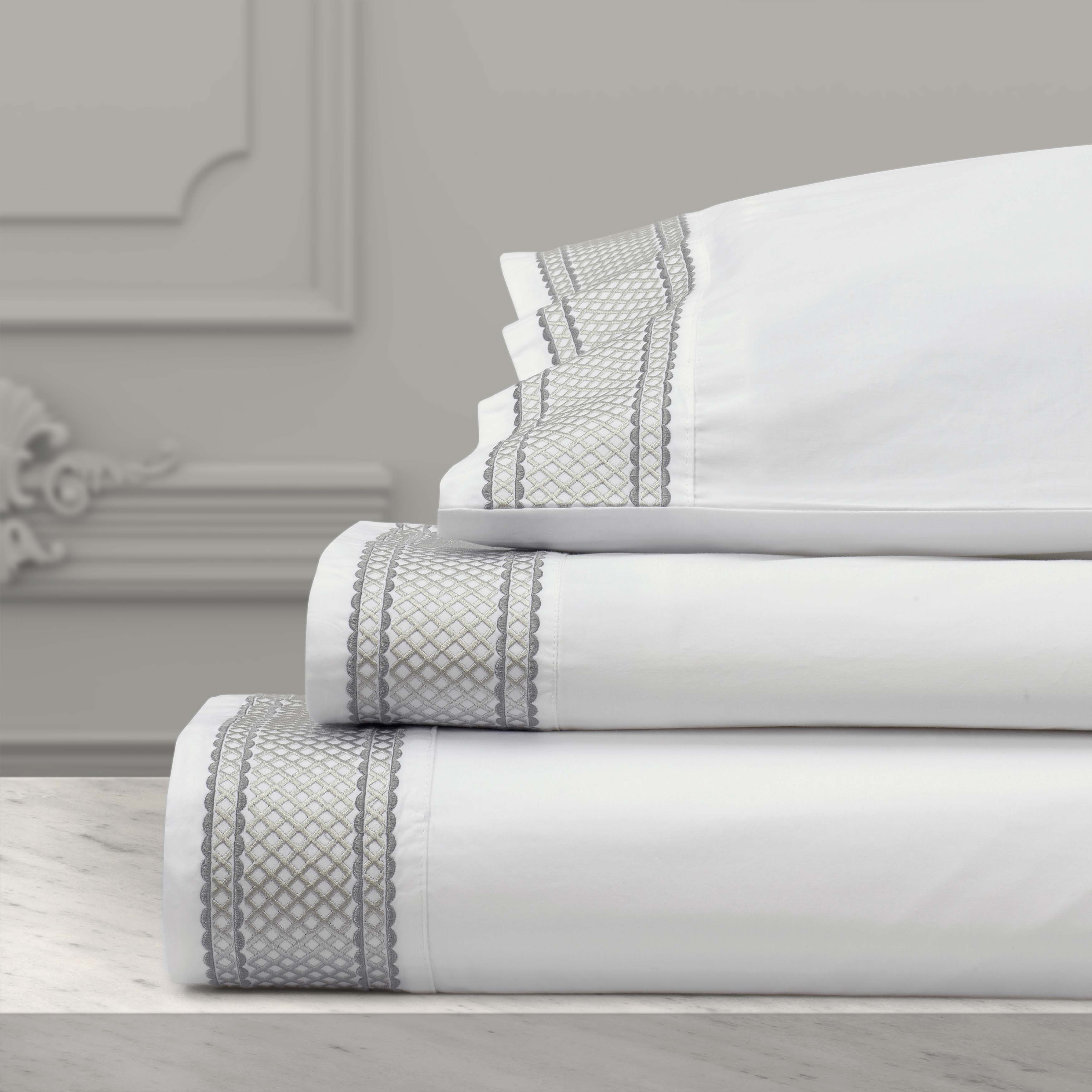Monarch 100% Cotton 4 Piece Sheet Set Sheet Set By J. Queen New York