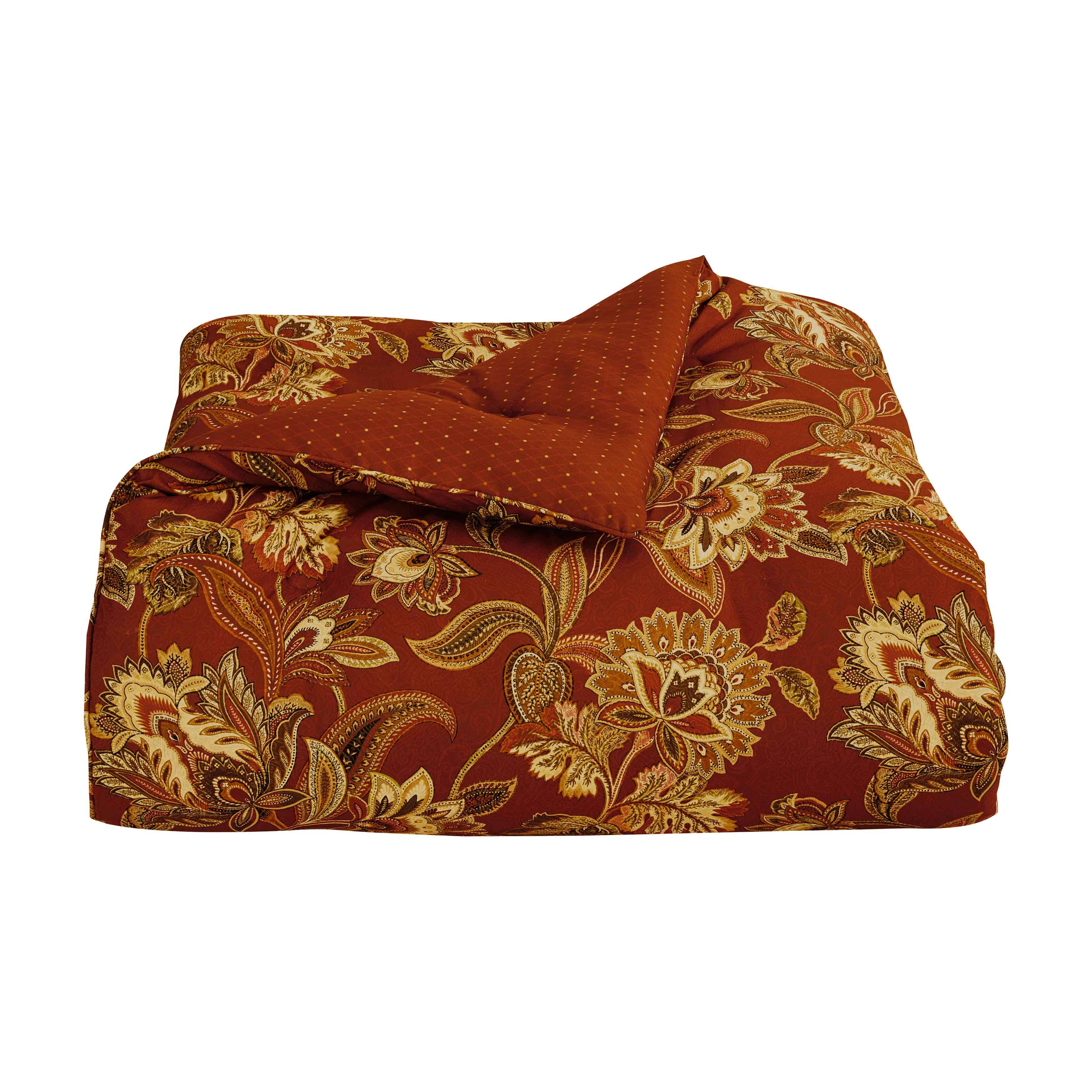 Montecito Red 4-Piece Comforter Set by J Queen Comforter Sets By J. Queen New York