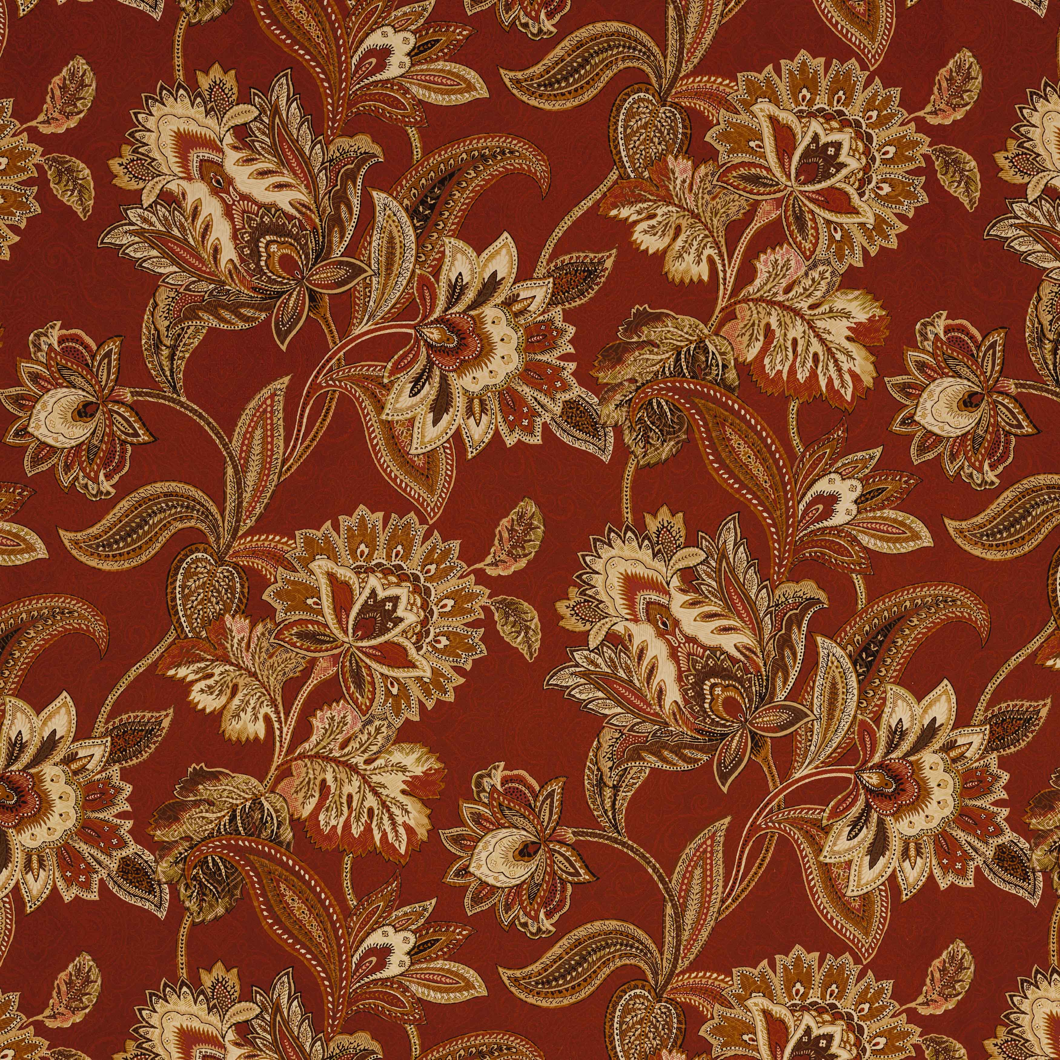 Montecito Red Straight Window Valance- Window Valances By J. Queen New York