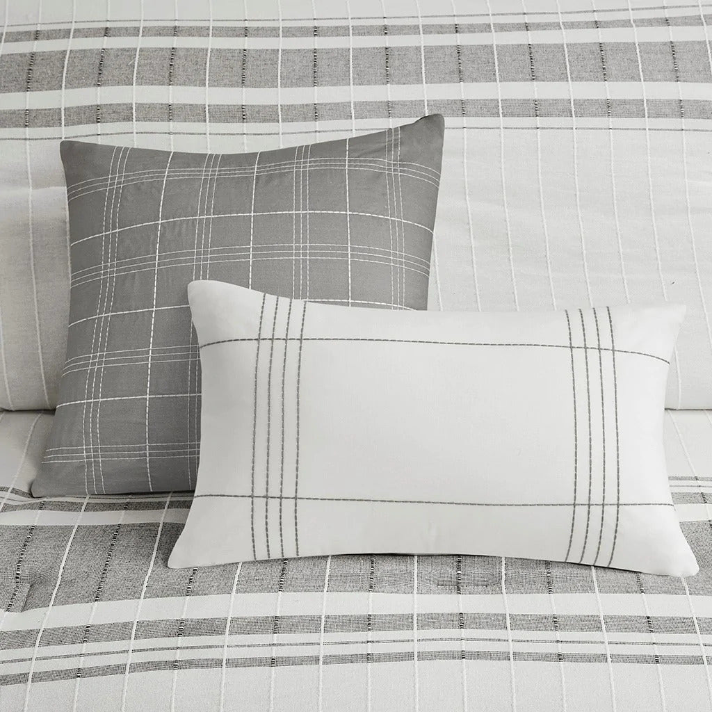 Morgan 6-Piece Jacquard Comforter Set Comforter Sets By JLA HOME/Olliix (E & E Co., Ltd)