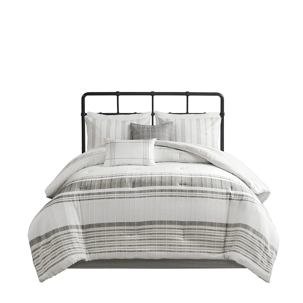 Morgan 6-Piece Jacquard Comforter Set Comforter Sets By JLA HOME/Olliix (E & E Co., Ltd)
