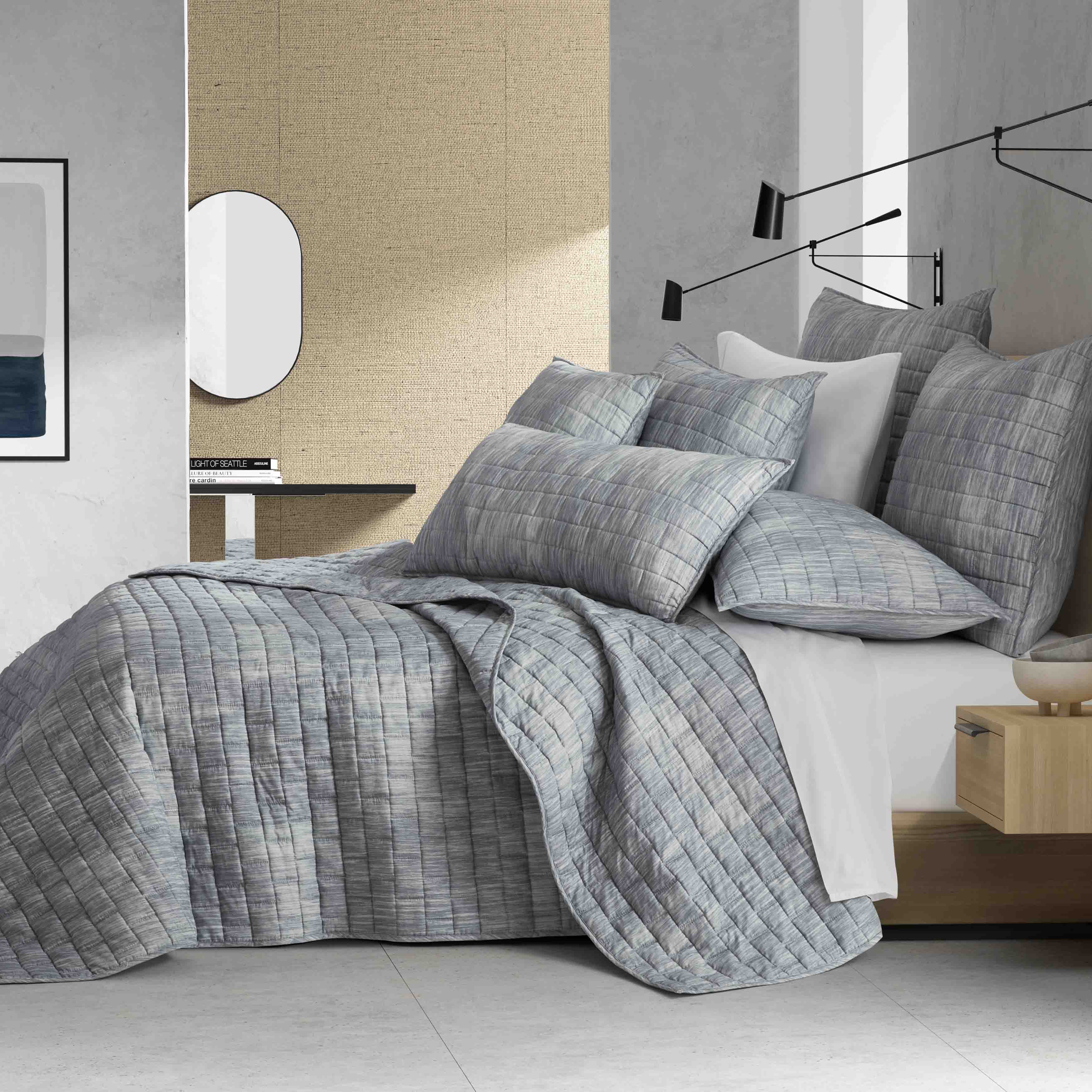 NILS Blue 3-Piece Quilt Set By J Queen Quilt Sets By J. Queen New York