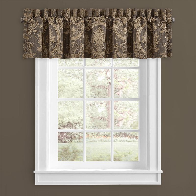 Neapolitan Mink Straight Window Valance By J Queen Window Valances By J. Queen New York
