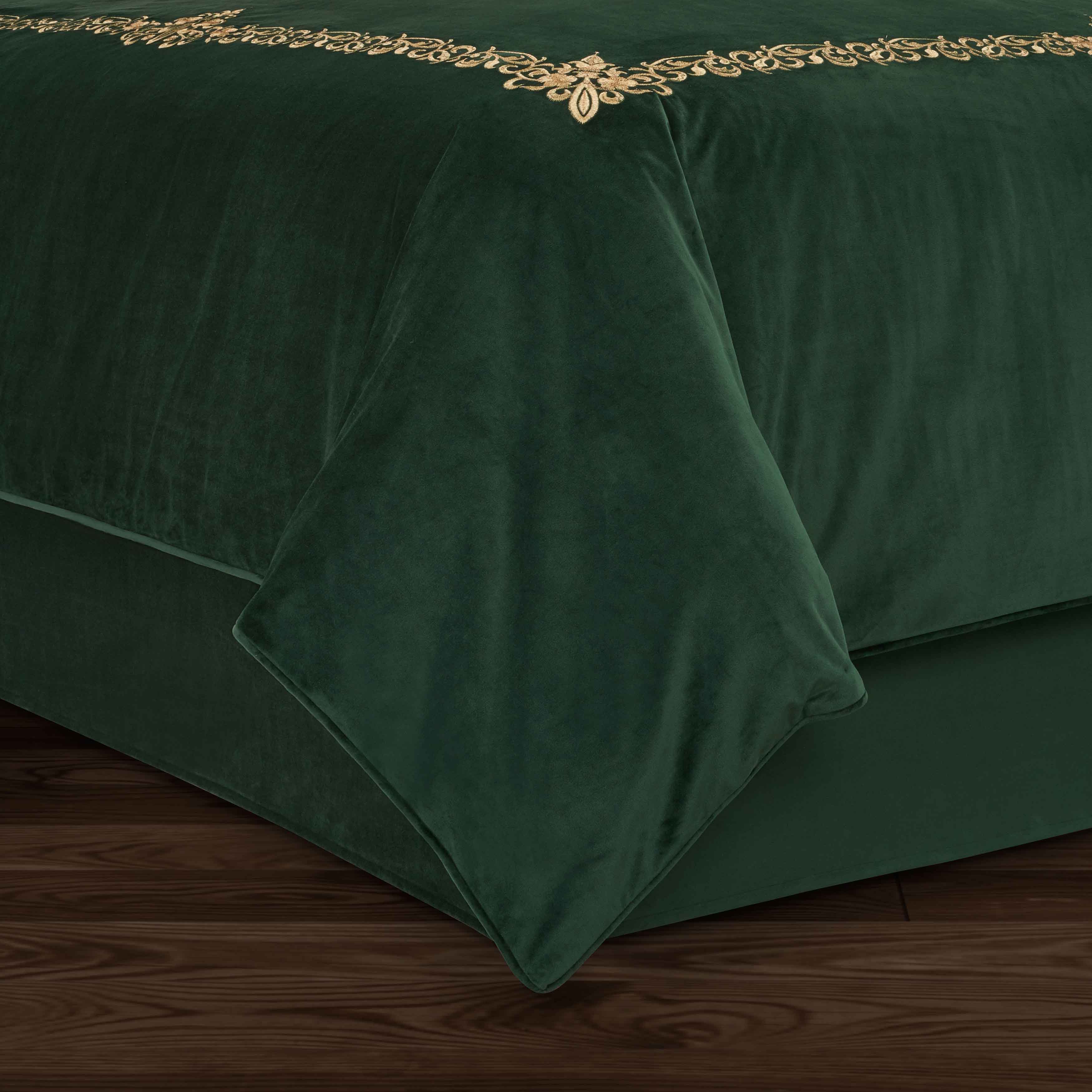 Noelle Evergreen Bedskirt Bedskirt By J. Queen New York