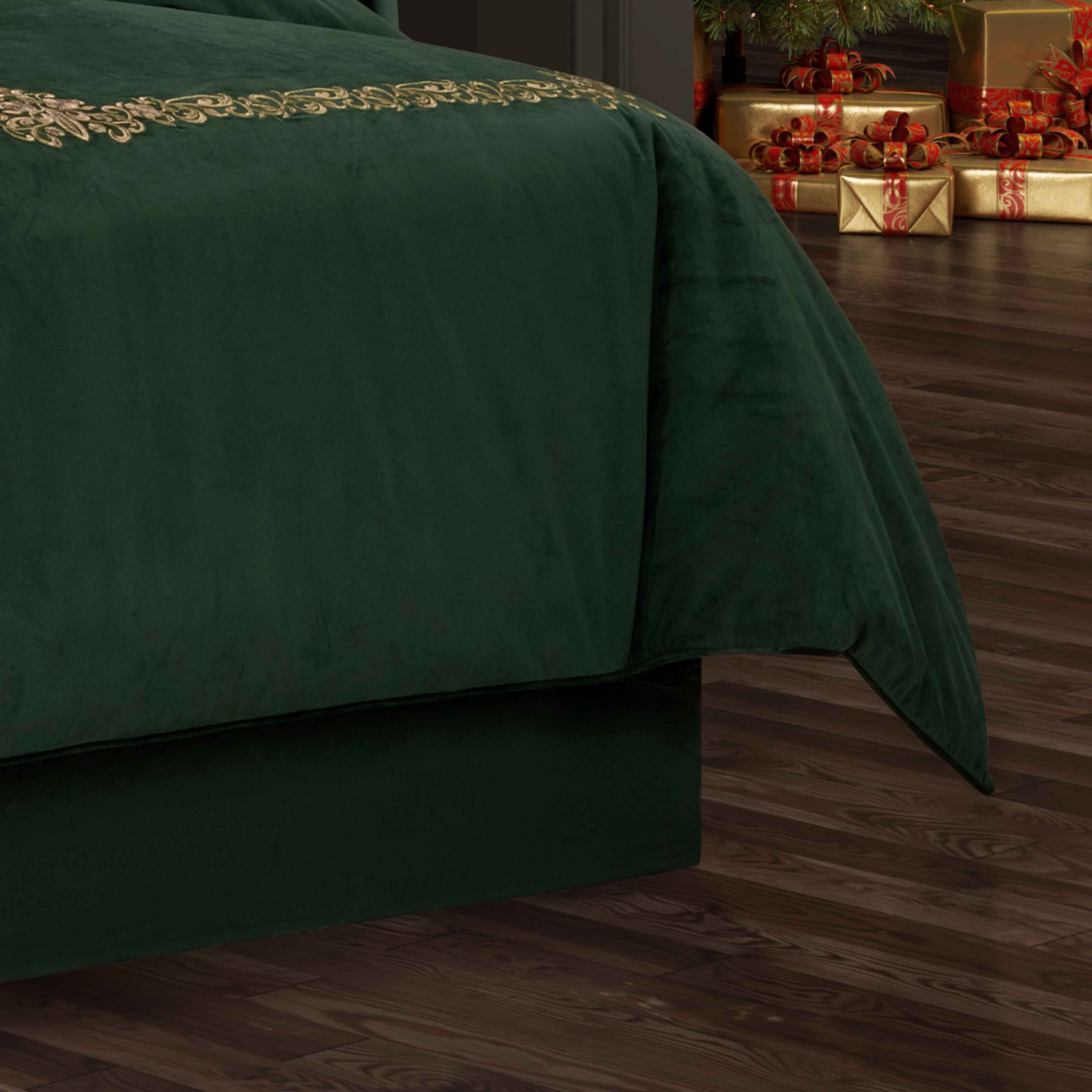 Noelle Evergreen Bedskirt Bedskirt By J. Queen New York
