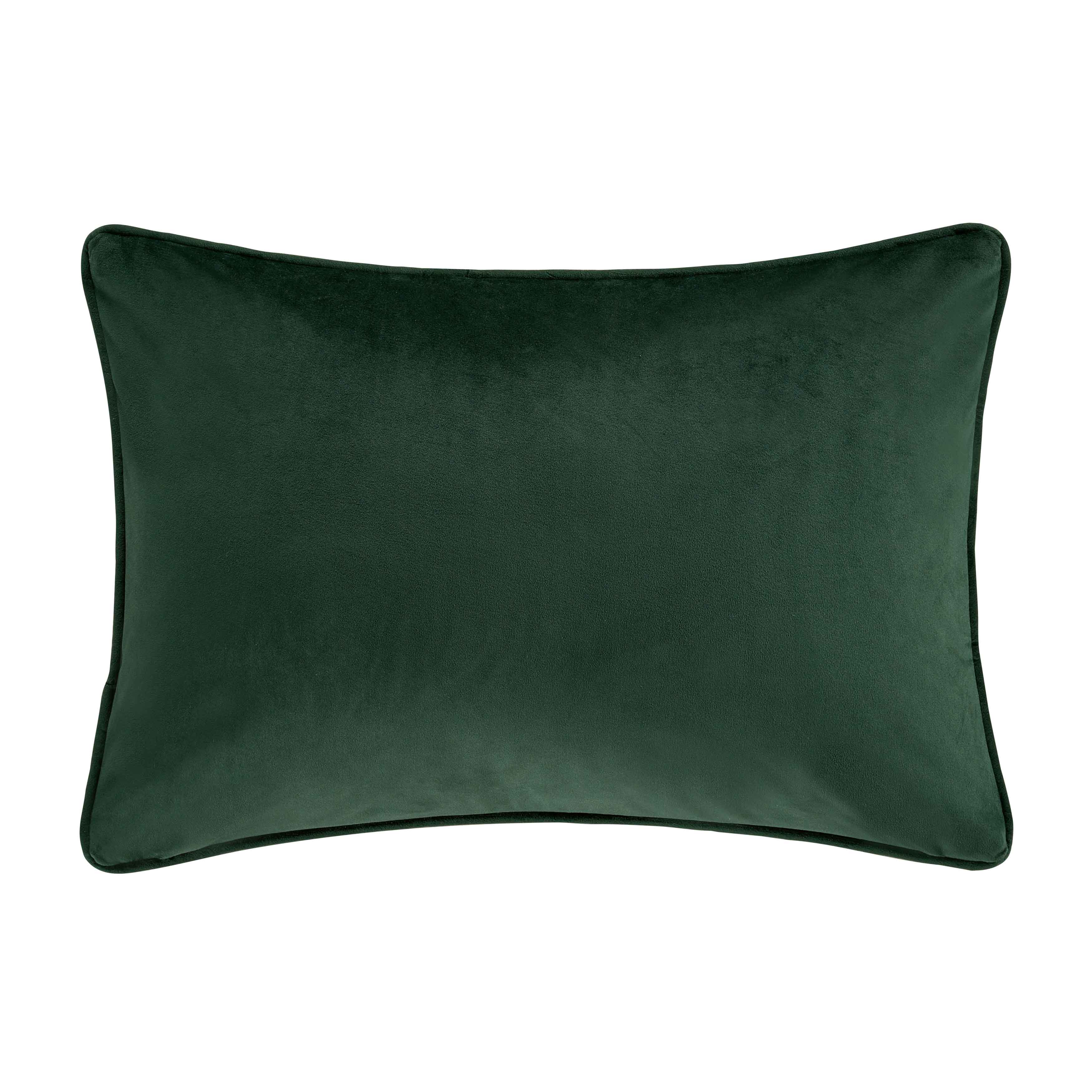 Noelle Evergreen Boudoir Decorative Throw Pillow 22" x 15" Throw Pillows By J. Queen New York