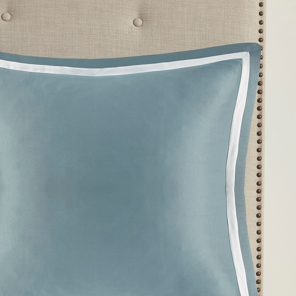 Odette Aqua 8-Piece Jacquard Comforter Set Comforter Sets By JLA HOME/Olliix (E & E Co., Ltd)