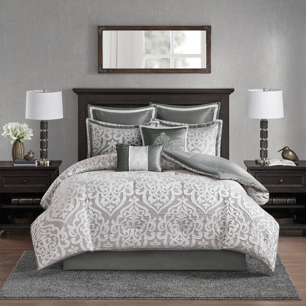 Smooth Luxe 8-Piece Comforter Set Comforter Sets By JLA HOME/Olliix (E & E Co., Ltd)