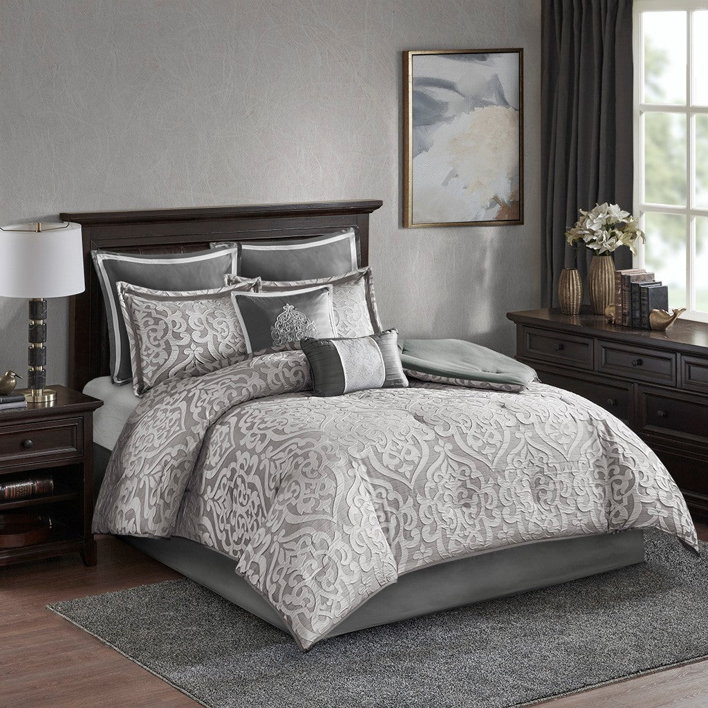 Smooth Luxe 8-Piece Comforter Set Comforter Sets By JLA HOME/Olliix (E & E Co., Ltd)