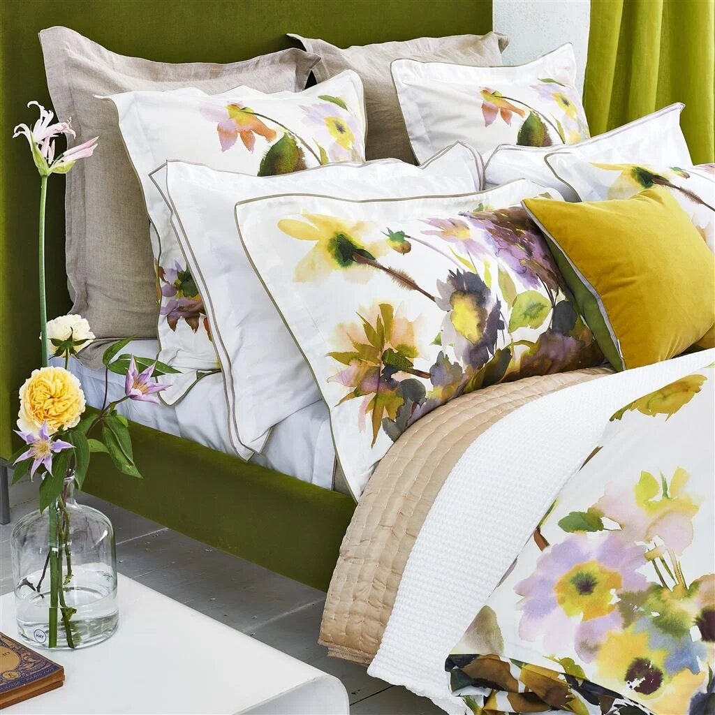 Palace Flower Birch Duvet Cover Duvet Covers By Designers Guild