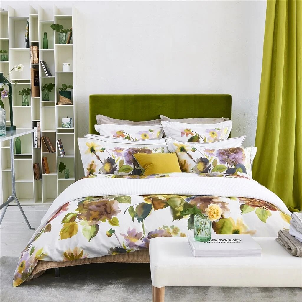Palace Flower Birch Duvet Cover Duvet Covers By Designers Guild