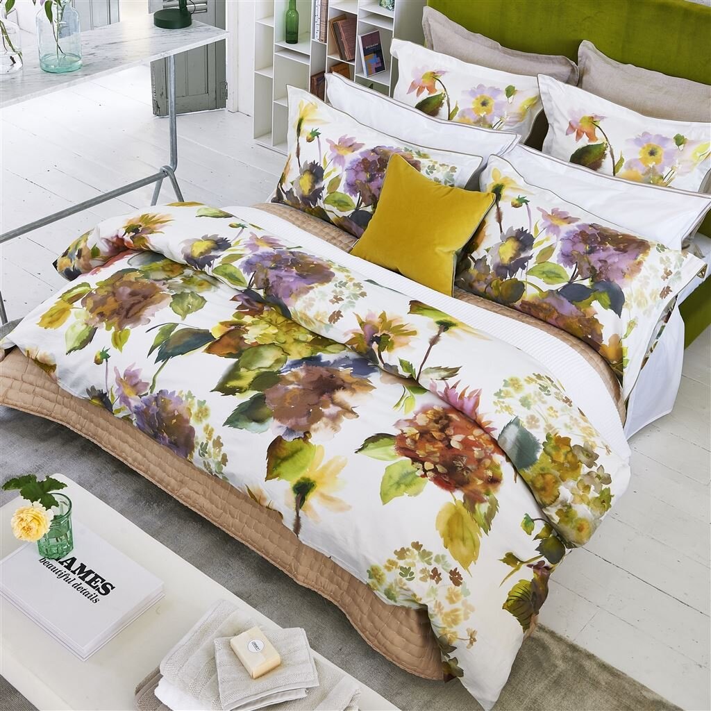 Palace Flower Birch Duvet Cover Duvet Covers By Designers Guild