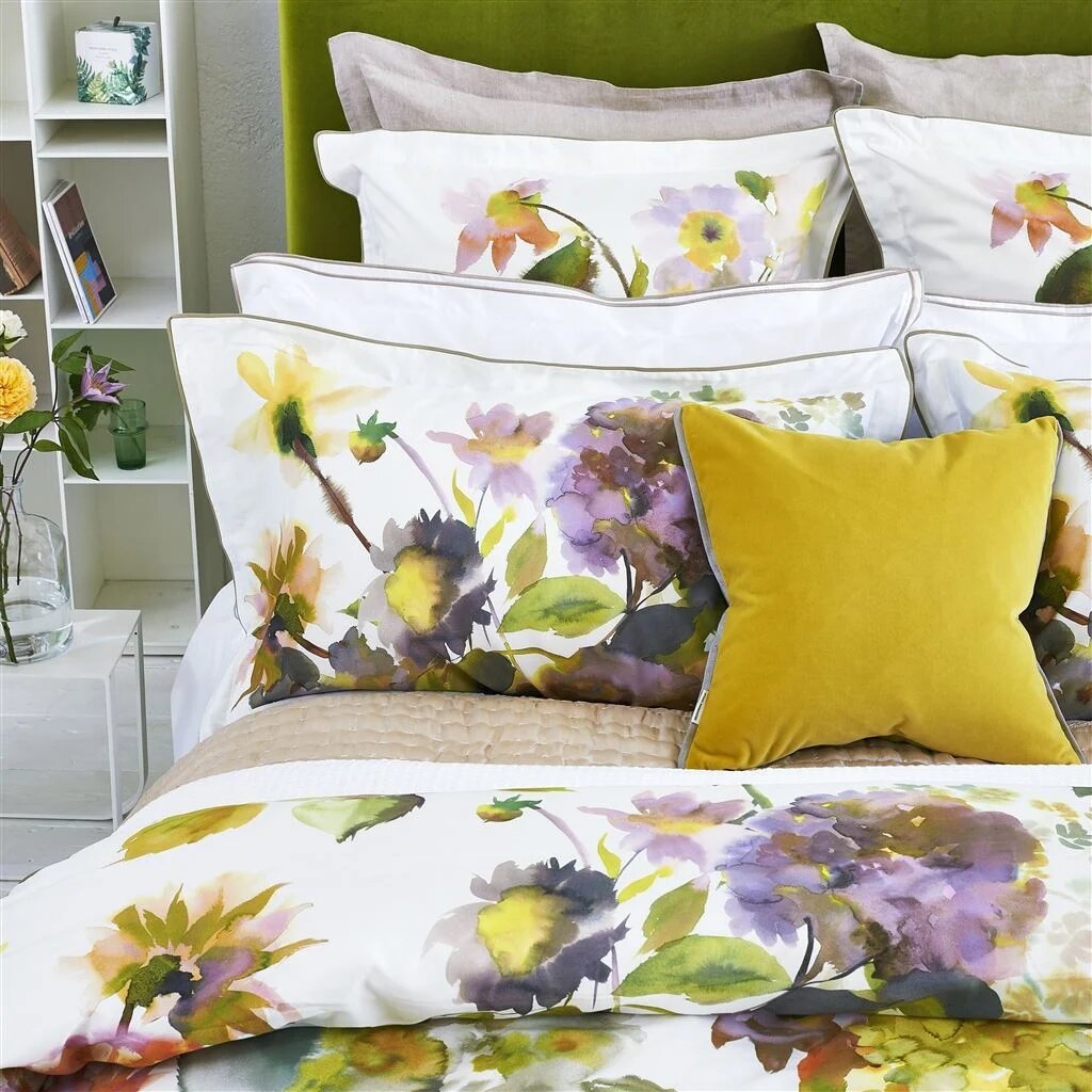 Palace Flower Birch Duvet Cover Duvet Covers By Designers Guild