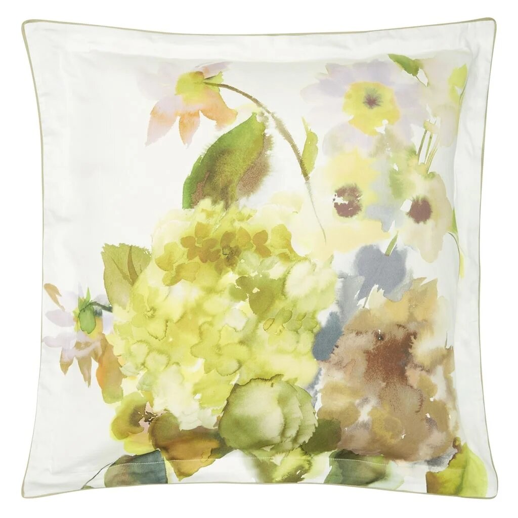 Palace Flower Birch Euro Sham Euro Sham By Designers Guild