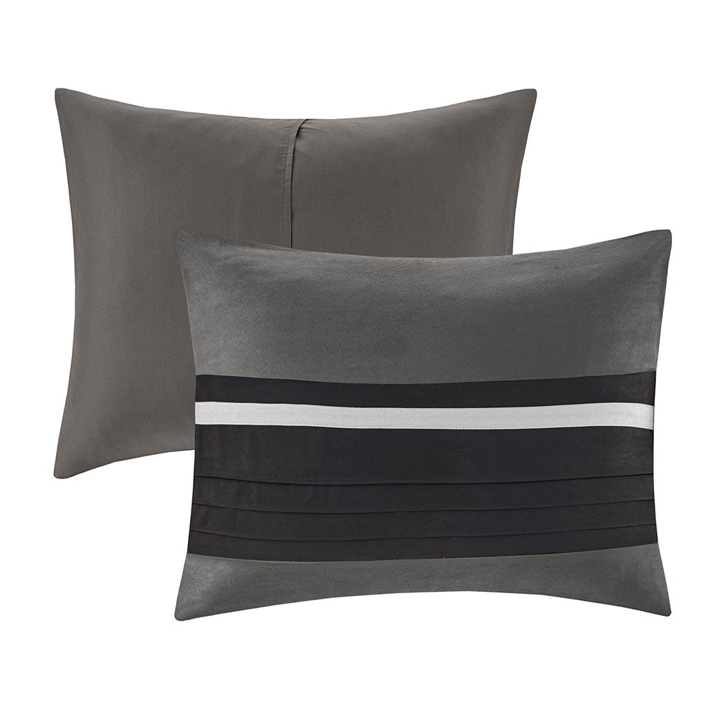 Dream Weaver Black 7-Piece Comforter Set Comforter Sets By JLA HOME/Olliix (E & E Co., Ltd)