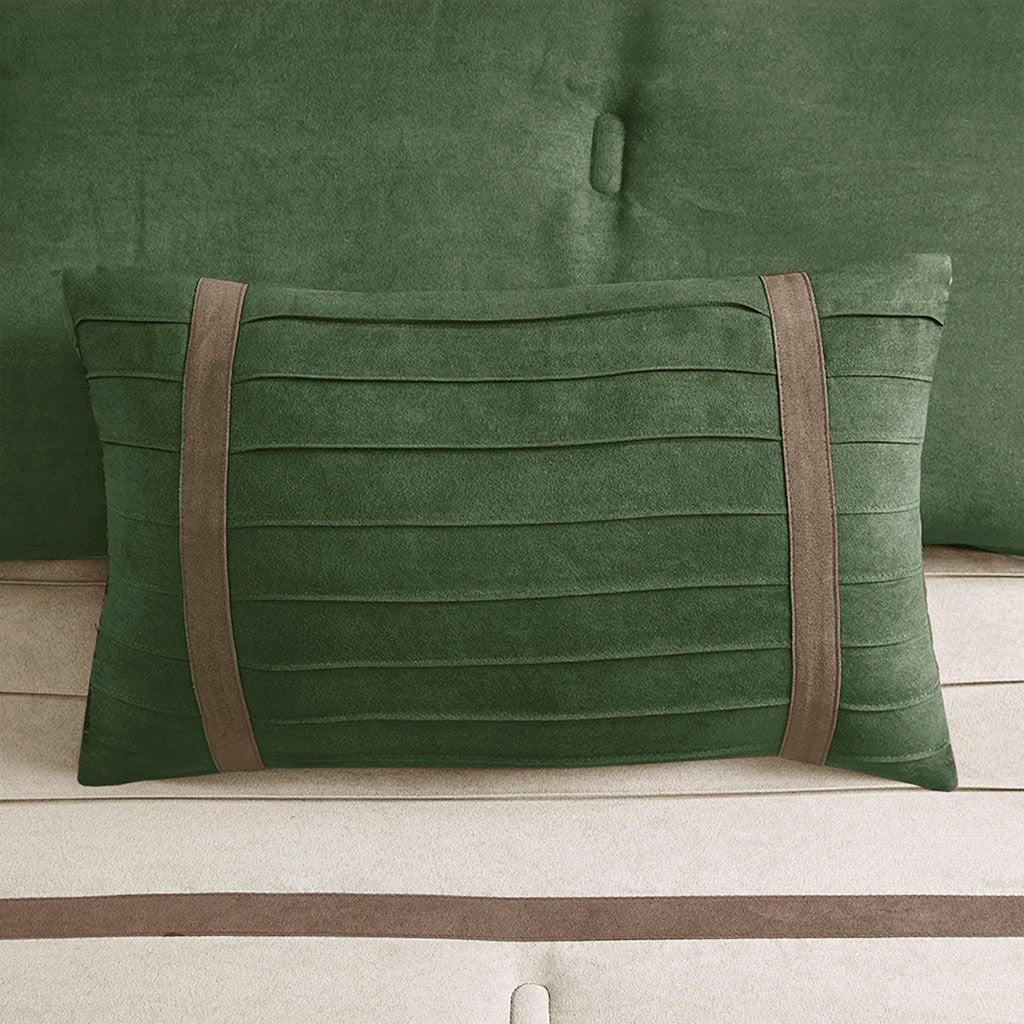 Palmer Green 7-Piece Comforter Set Comforter Sets By JLA HOME/Olliix (E & E Co., Ltd)