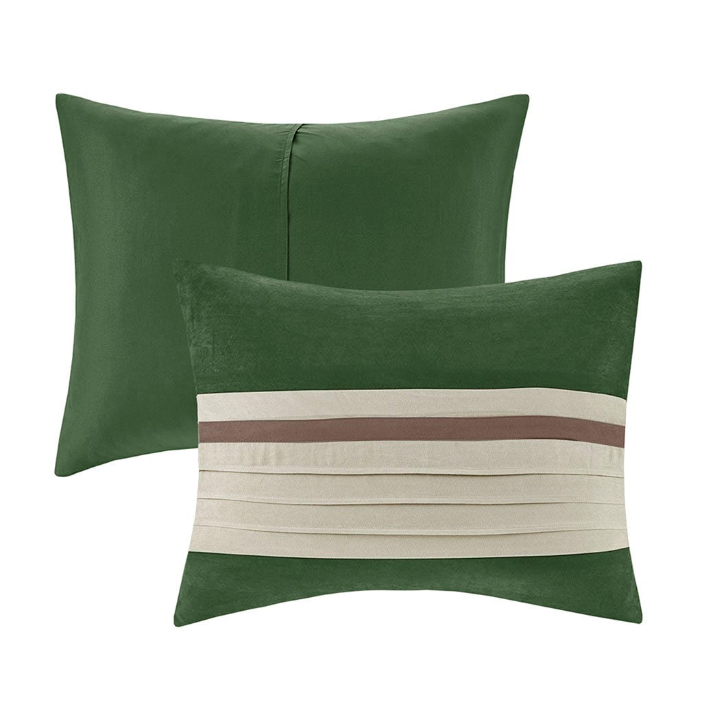 Palmer Green 7-Piece Comforter Set Comforter Sets By JLA HOME/Olliix (E & E Co., Ltd)