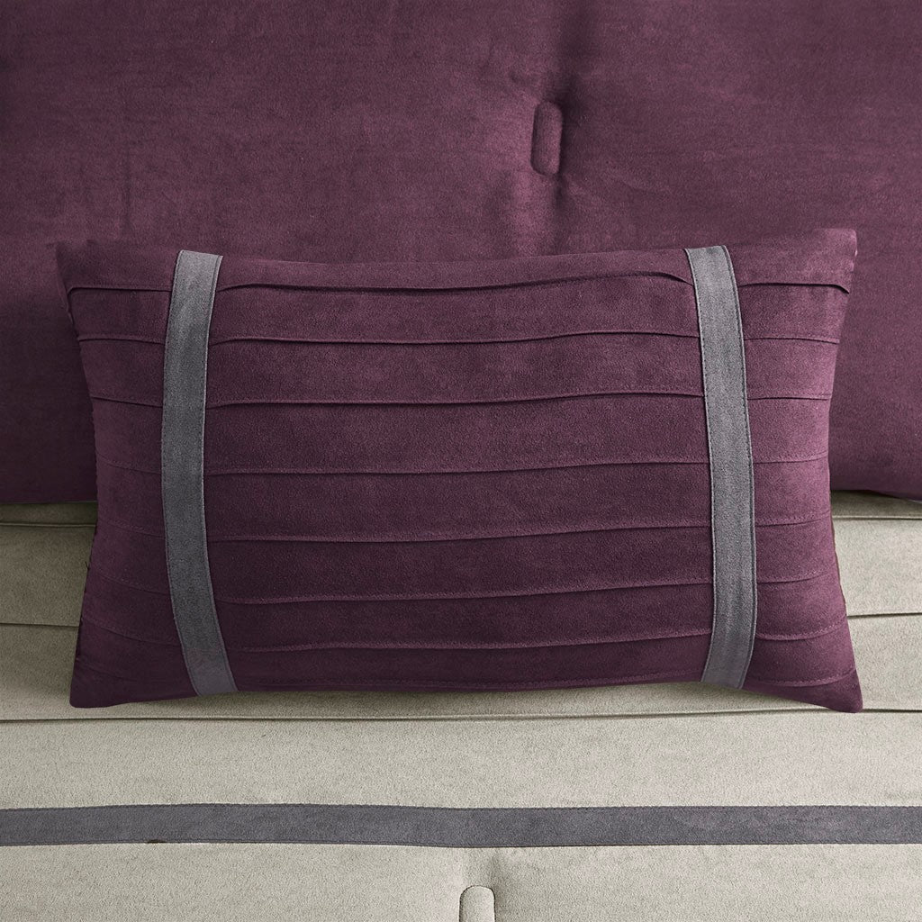 Palmer Purple 7-Piece Comforter Set Comforter Sets By JLA HOME/Olliix (E & E Co., Ltd)