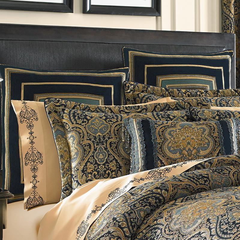 Palmer Teal 4-Piece Comforter Set By J Queen Comforter Sets By J. Queen New York
