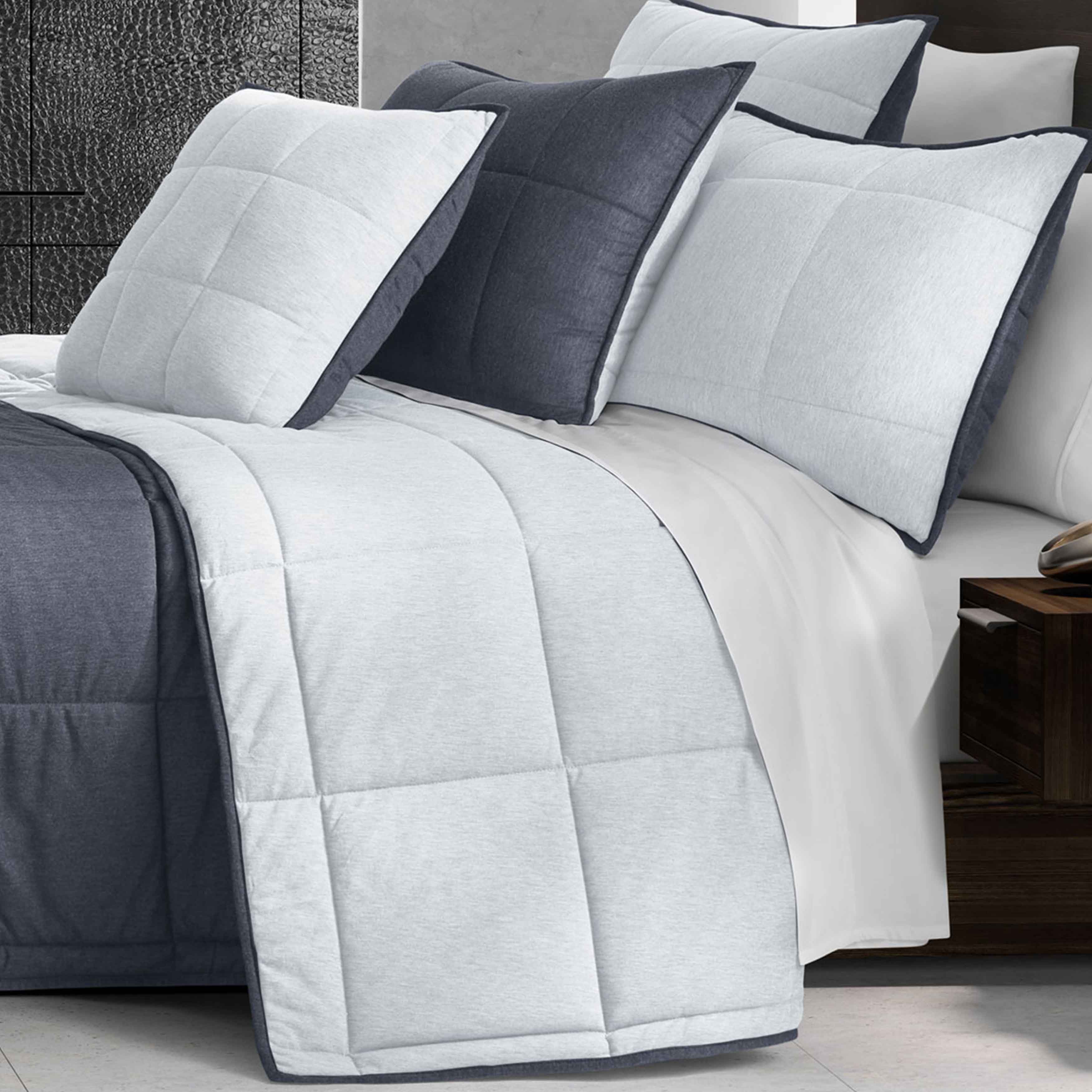 Paxton Blue 3-Piece Quilt Set By J Queen Quilt Sets By J. Queen New York