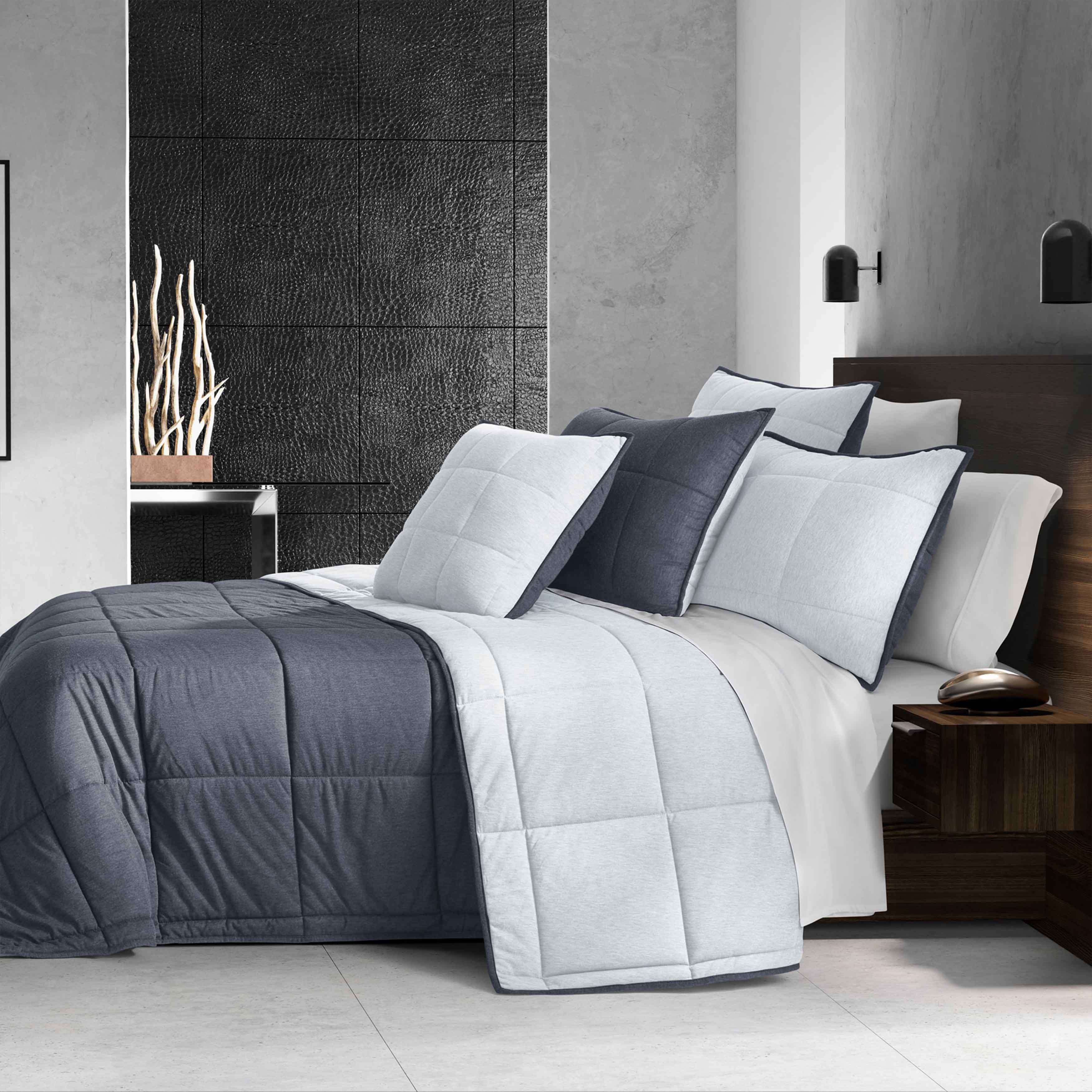 Paxton Blue 3-Piece Quilt Set By J Queen Quilt Sets By J. Queen New York