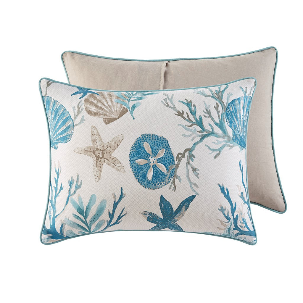 Pebble Beach Aqua 7-Piece Comforter Set Comforter Sets By JLA HOME/Olliix (E & E Co., Ltd)