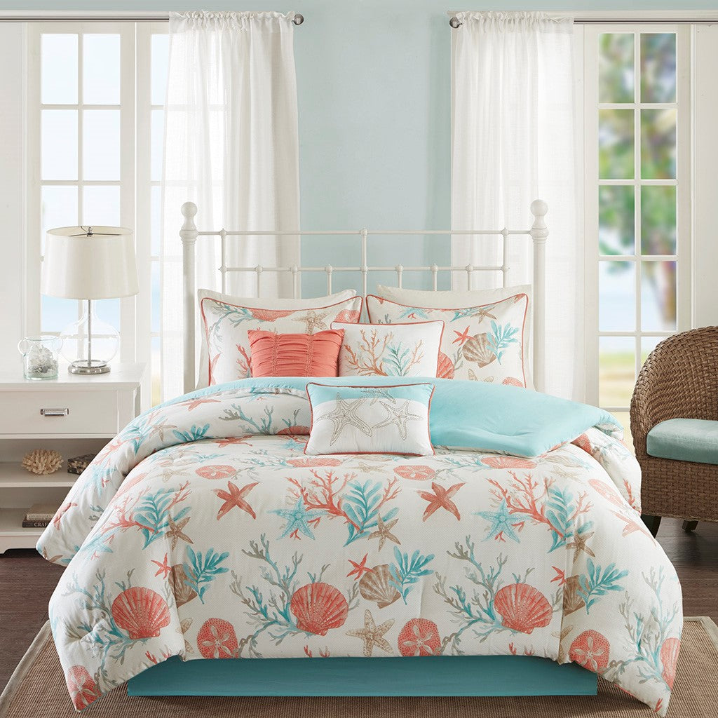 Gabriela 7-Piece Comforter Set Comforter Sets By JLA HOME/Olliix (E & E Co., Ltd)