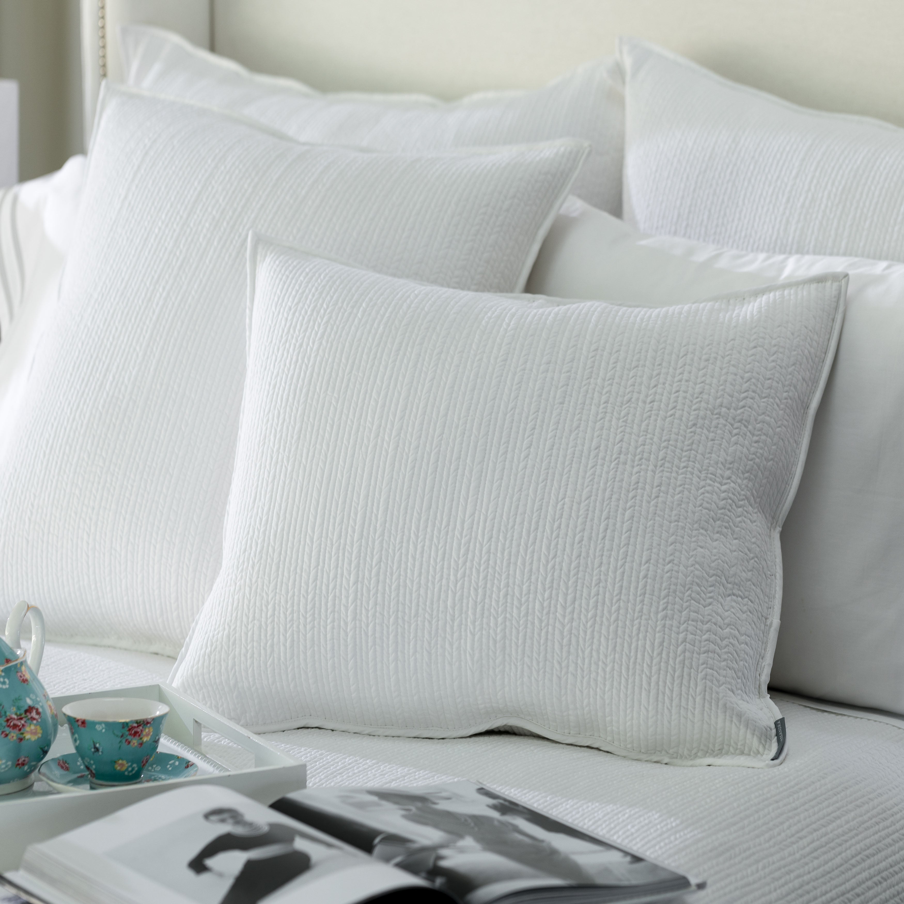 Retro White Cotton Coverlet Coverlet By Lili Alessandra