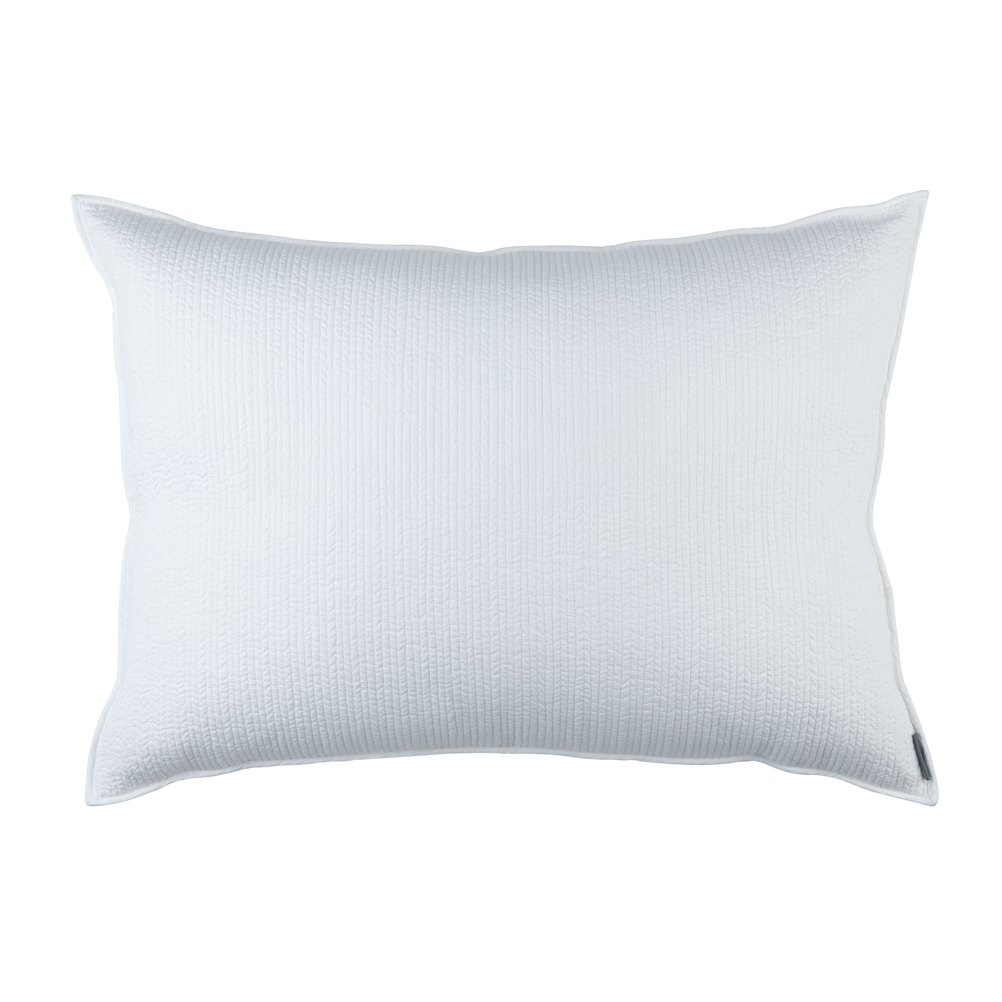 Retro White Cotton Luxe Euro Pillow Throw Pillows By Lili Alessandra