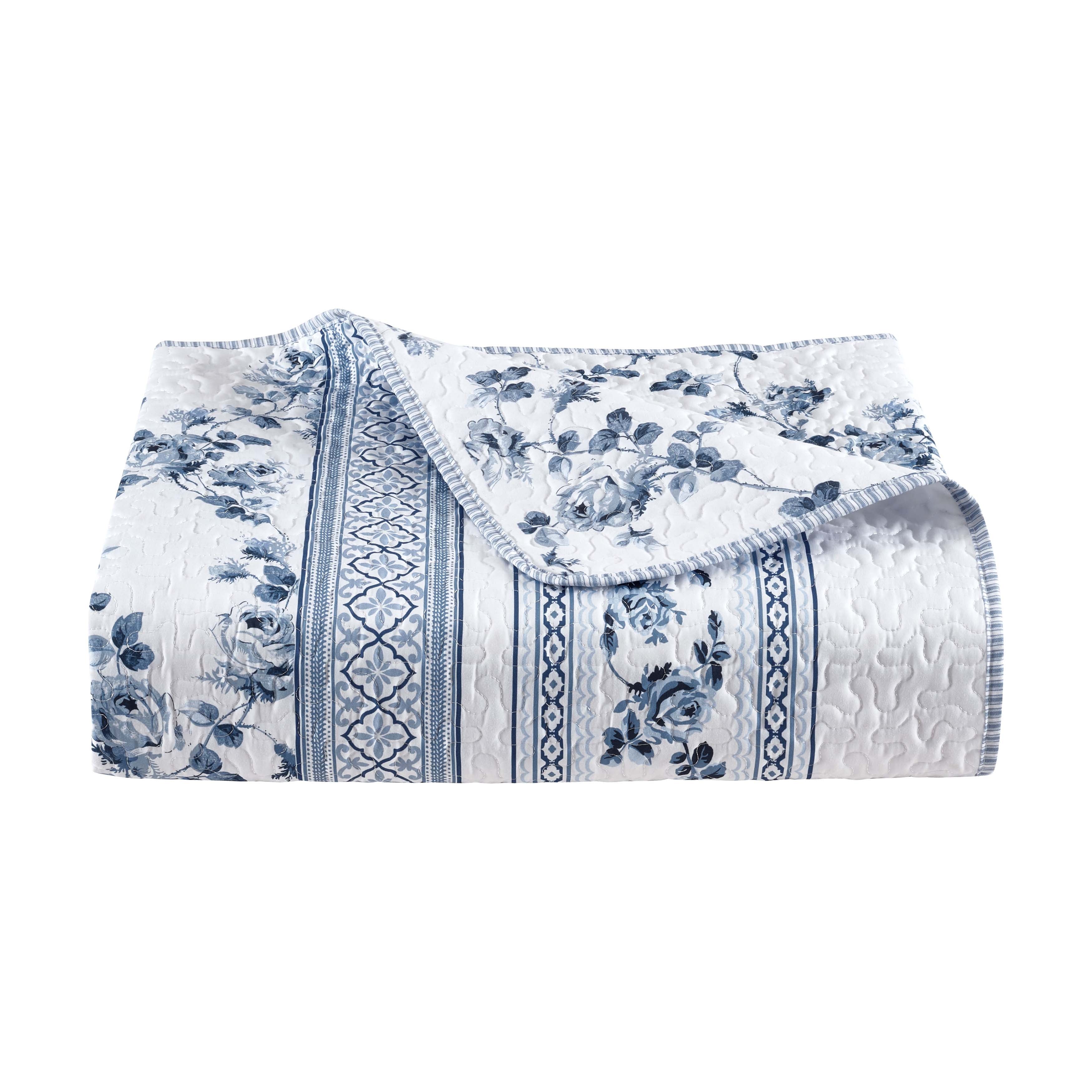 Rialto French Blue 3-Piece Quilt Set By J Queen Quilt Sets By J. Queen New York