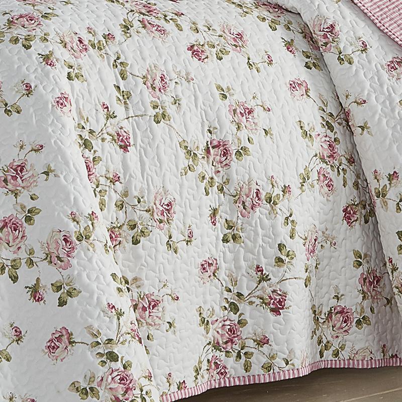 Rosemary Rose 3-Piece Quilt Set By J Queen Quilt Sets By J. Queen New York