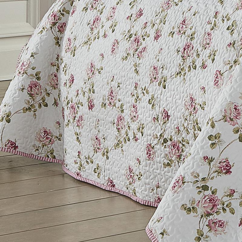 Rosemary Rose 3-Piece Quilt Set By J Queen Quilt Sets By J. Queen New York